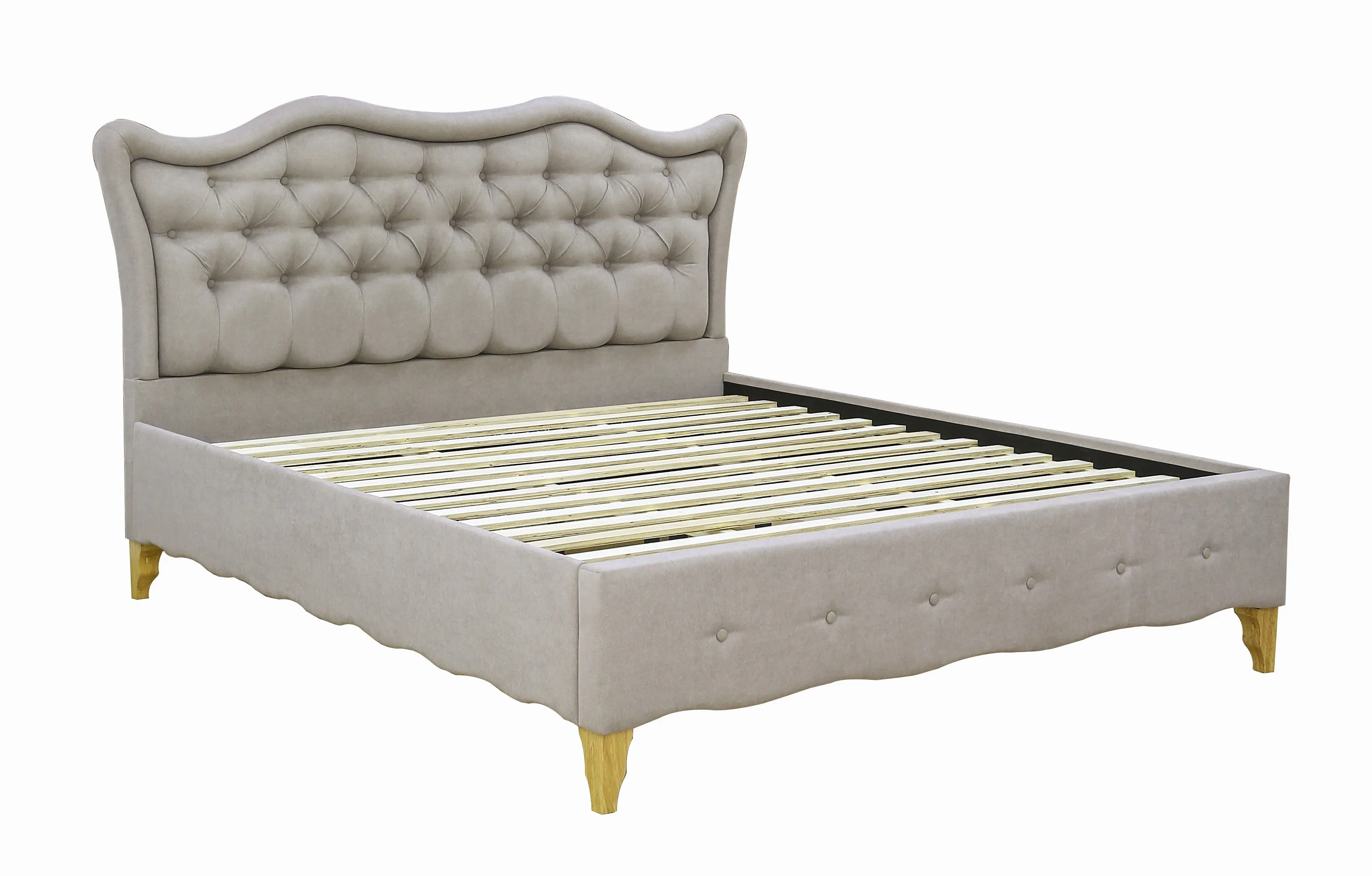 AFT KING BED FRAME UPHOLSTERED WITH SIDE TABLE