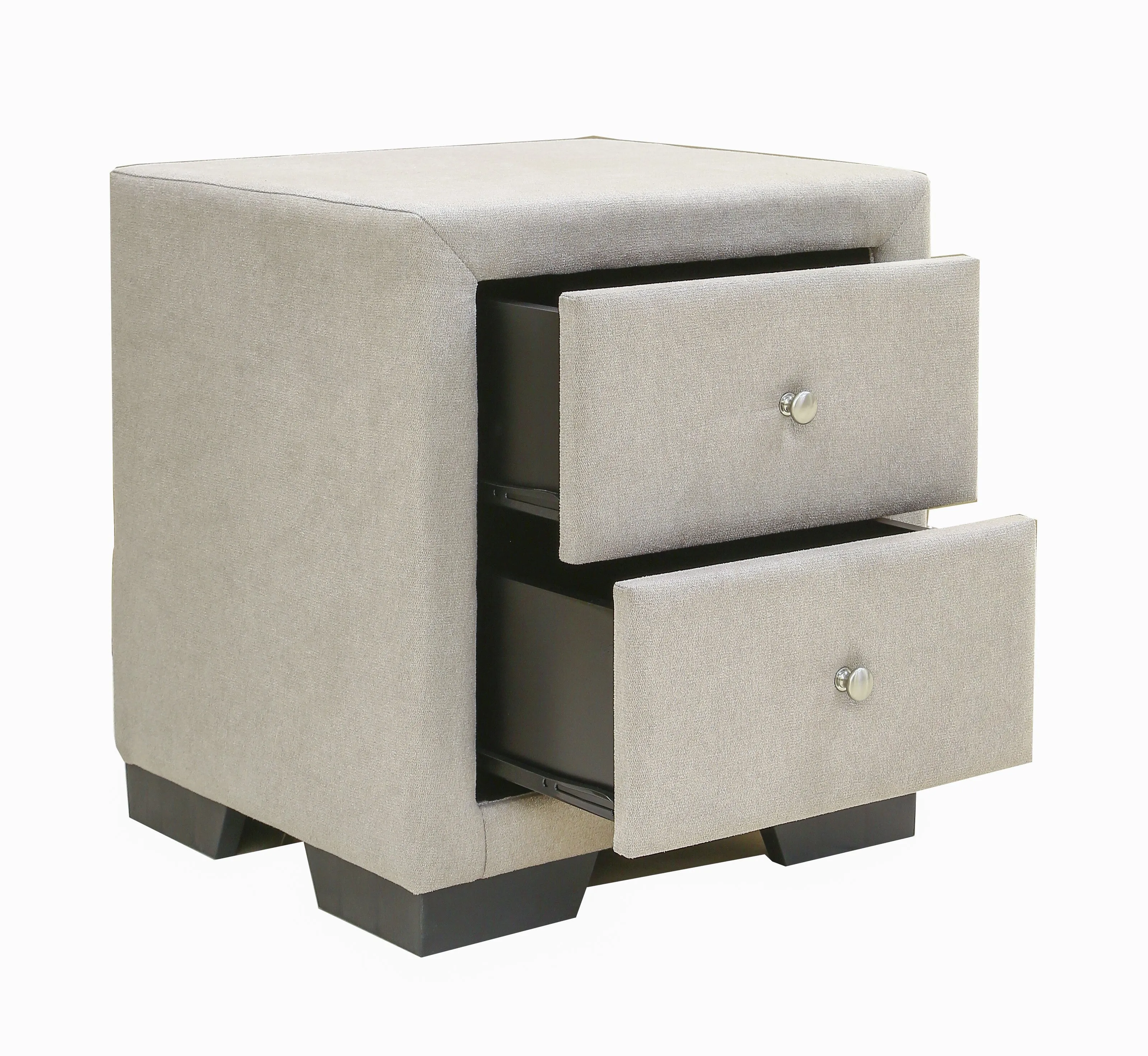 AFT KING BED FRAME UPHOLSTERED WITH SIDE TABLE