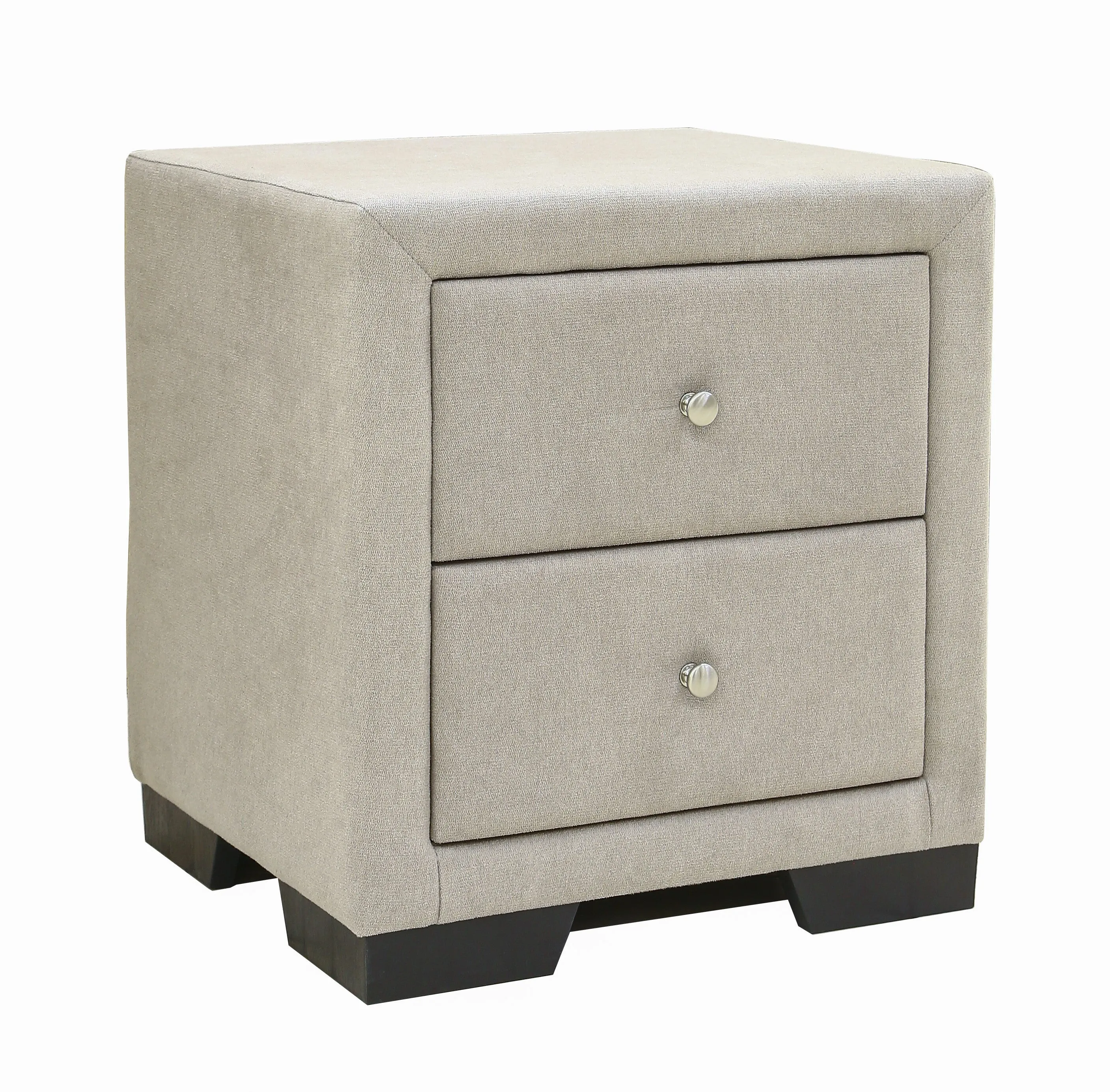 AFT KING BED FRAME UPHOLSTERED WITH SIDE TABLE