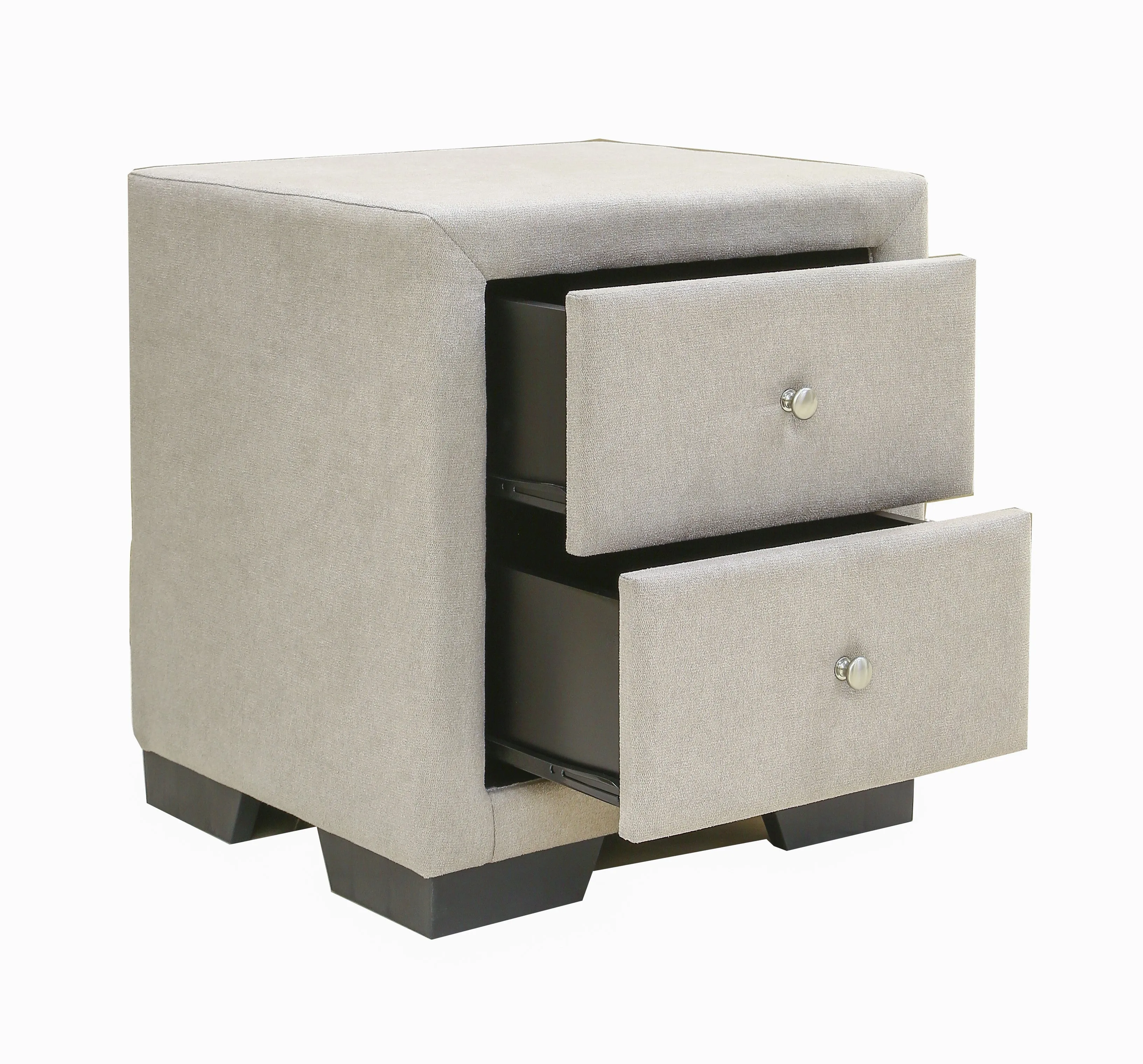 AFT PRIME TWIN BED FRAME UPHOLSTERED WITH SIDE TABLE