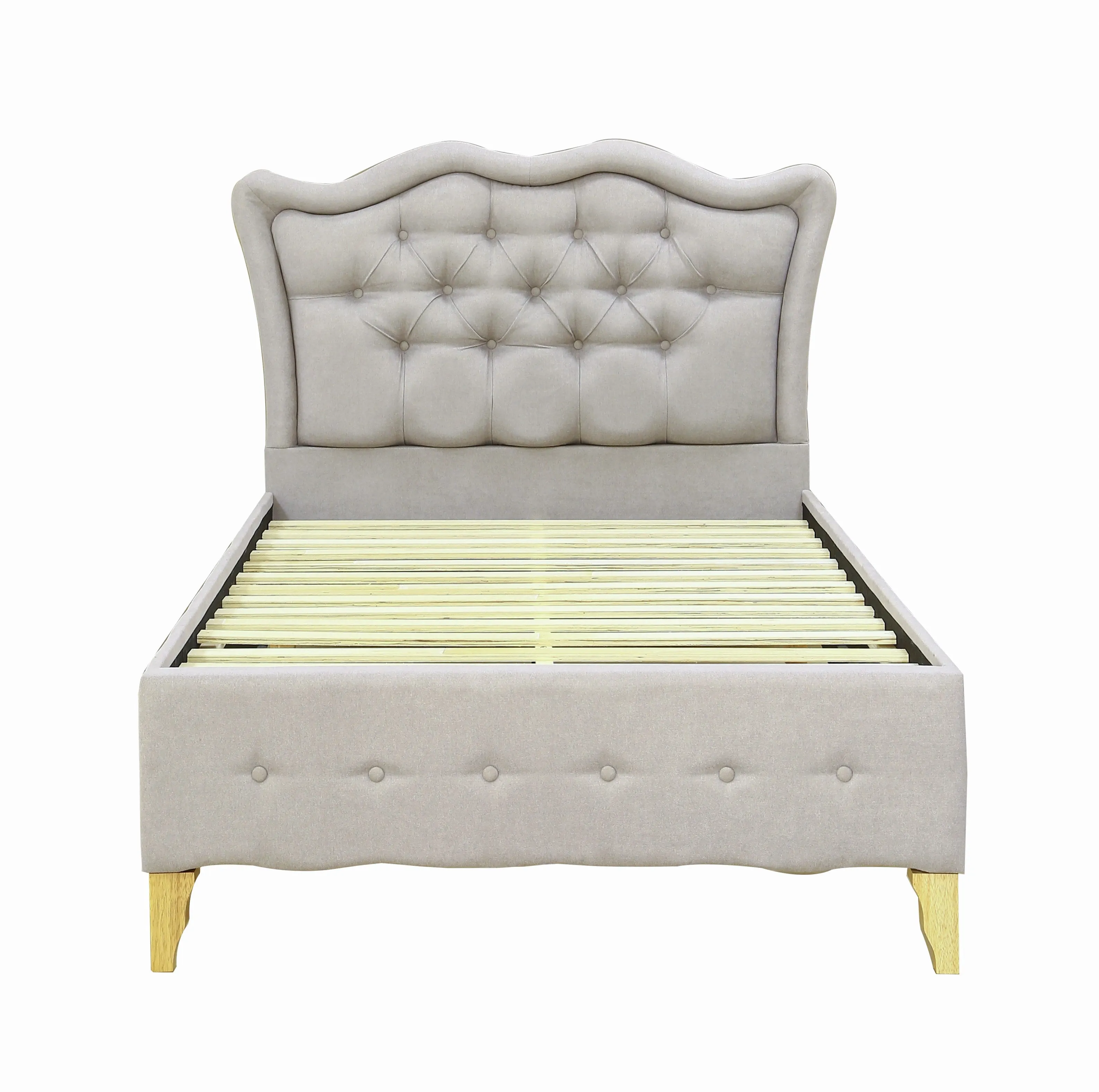 AFT PRIME TWIN BED FRAME UPHOLSTERED WITH SIDE TABLE