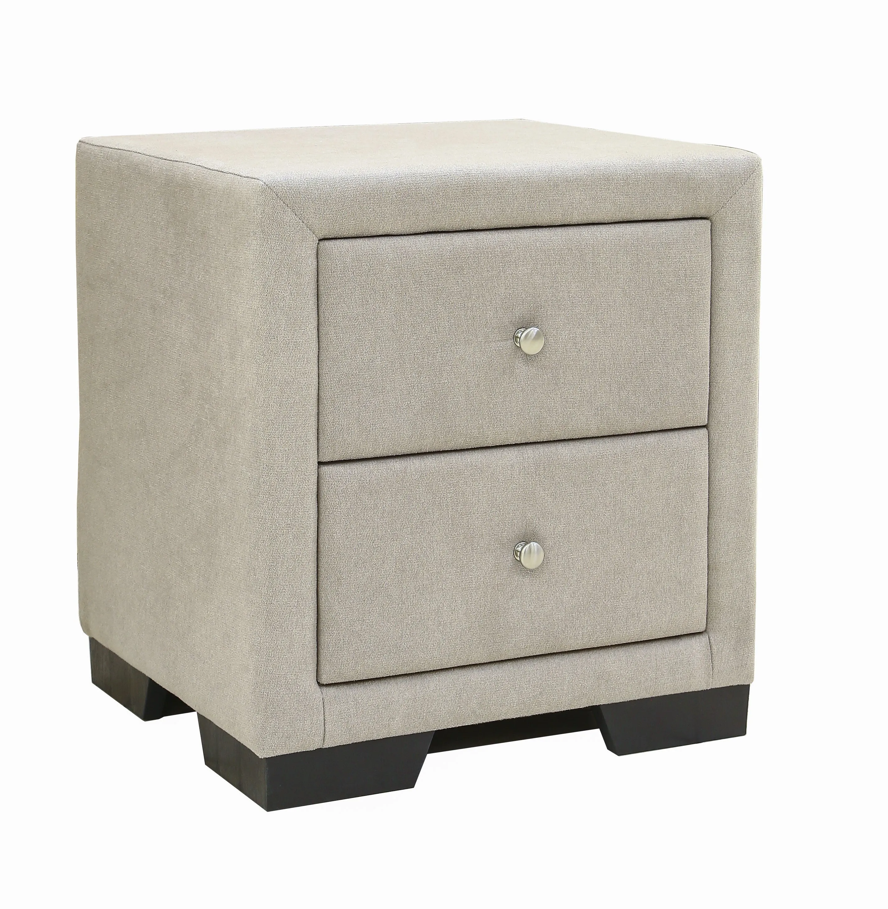 AFT PRIME TWIN BED FRAME UPHOLSTERED WITH SIDE TABLE