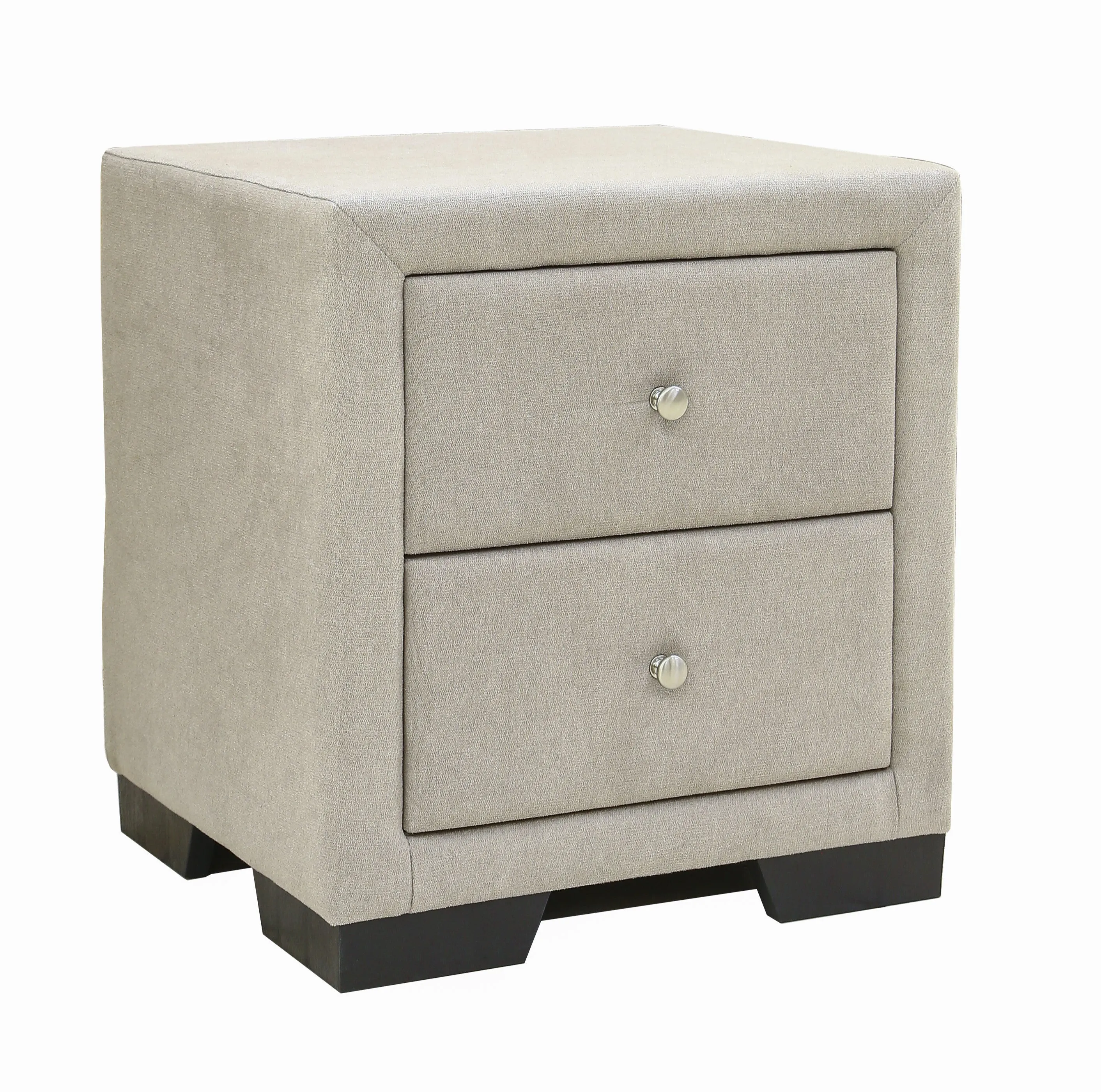 AFT QUEEN BED FRAME UPHOLSTERED WITH SIDE TABLE