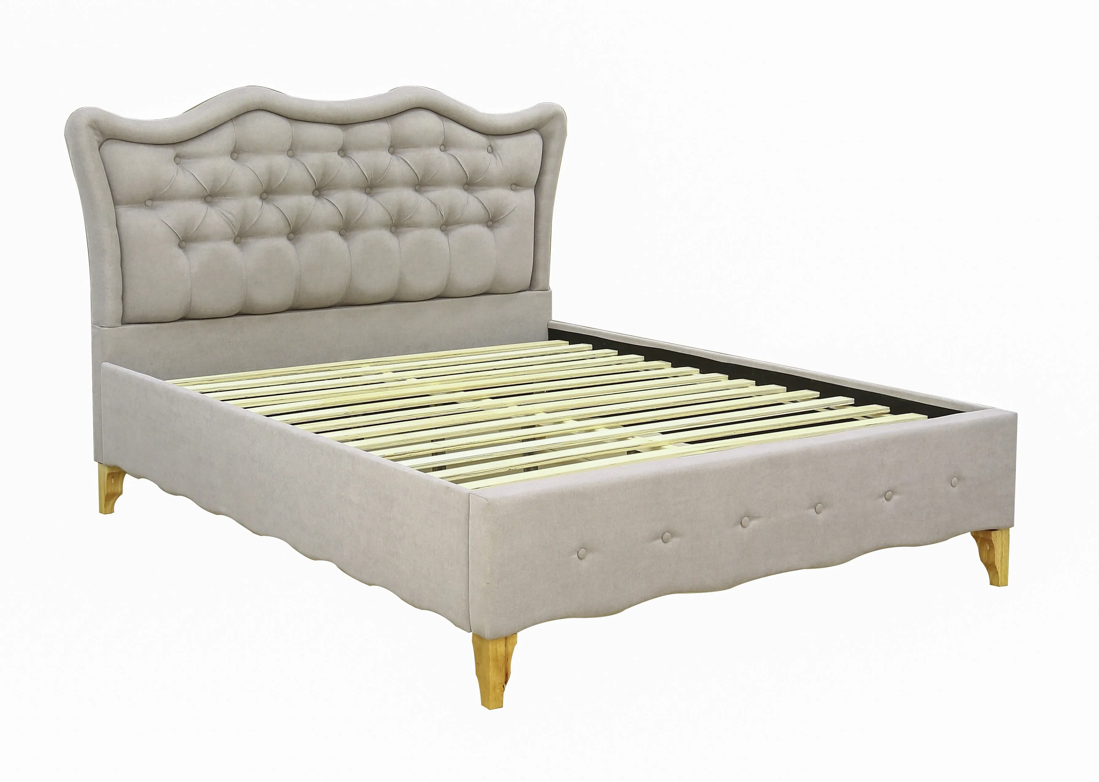 AFT QUEEN BED FRAME UPHOLSTERED WITH SIDE TABLE