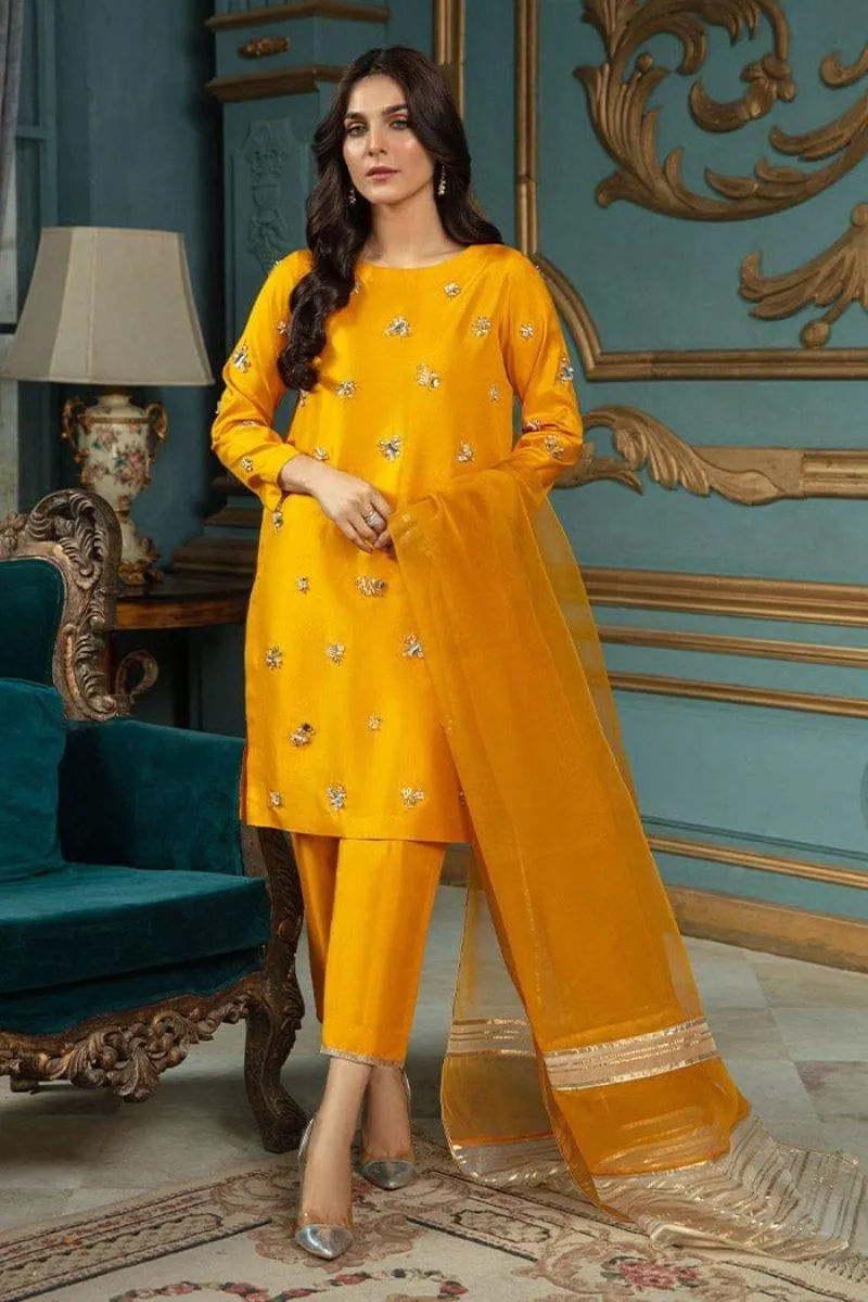 Allure by Ih - DAISY - Katan Silk - Mustard - 3 Piece