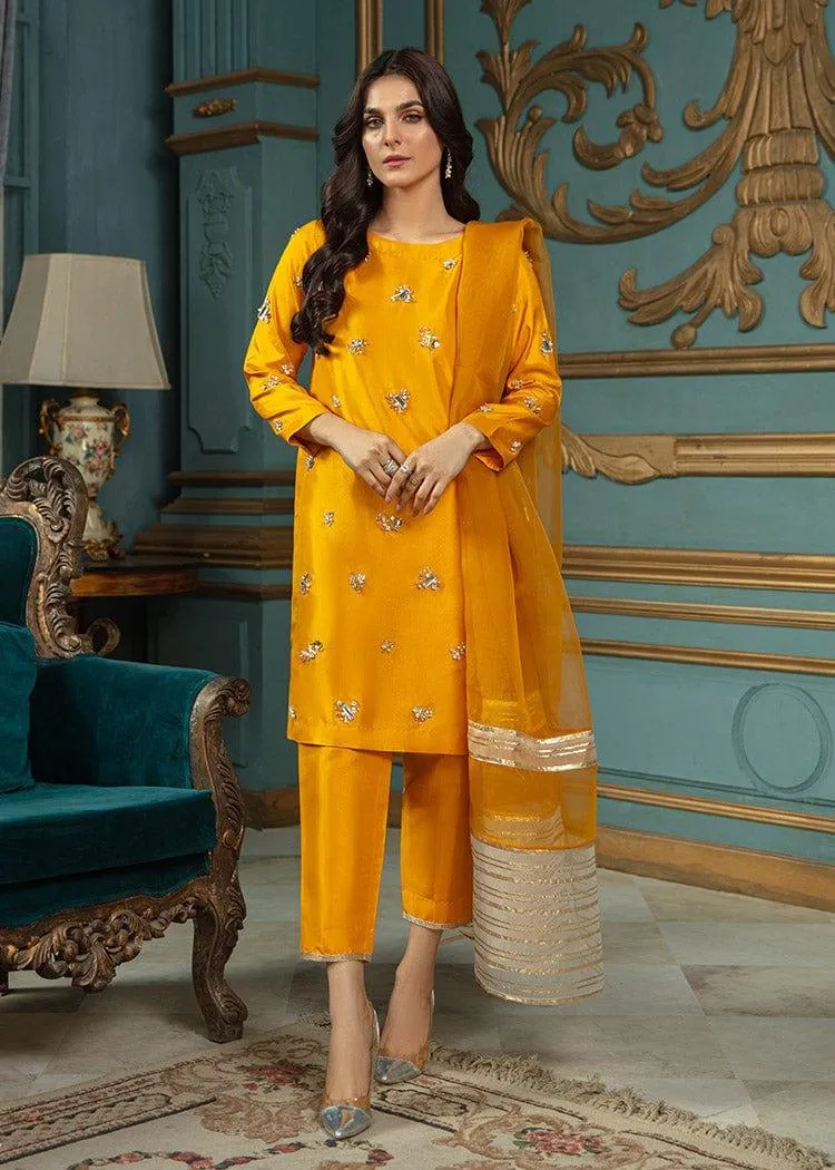 Allure by Ih - DAISY - Katan Silk - Mustard - 3 Piece