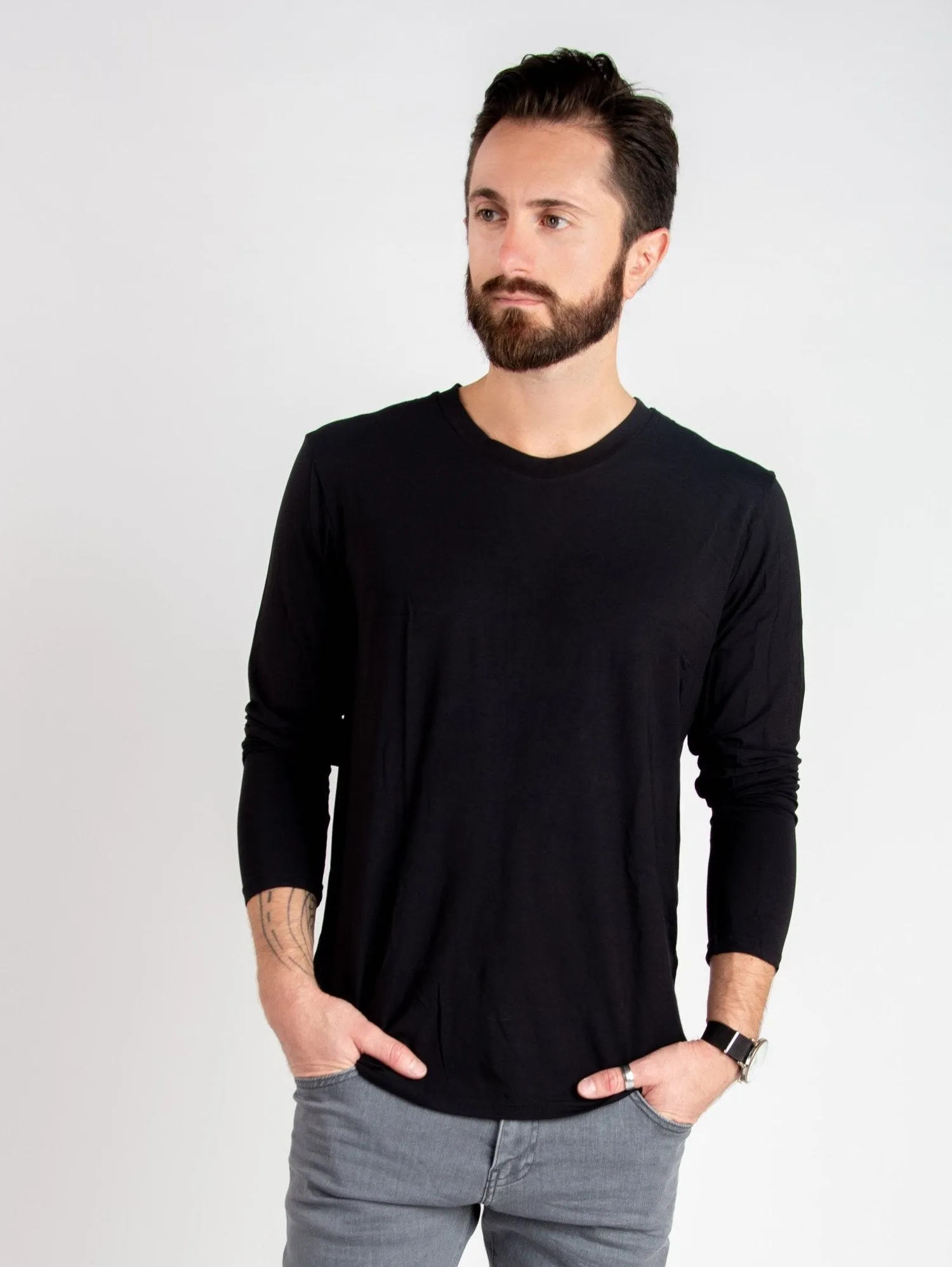 Bamboo Long Sleeve - Black