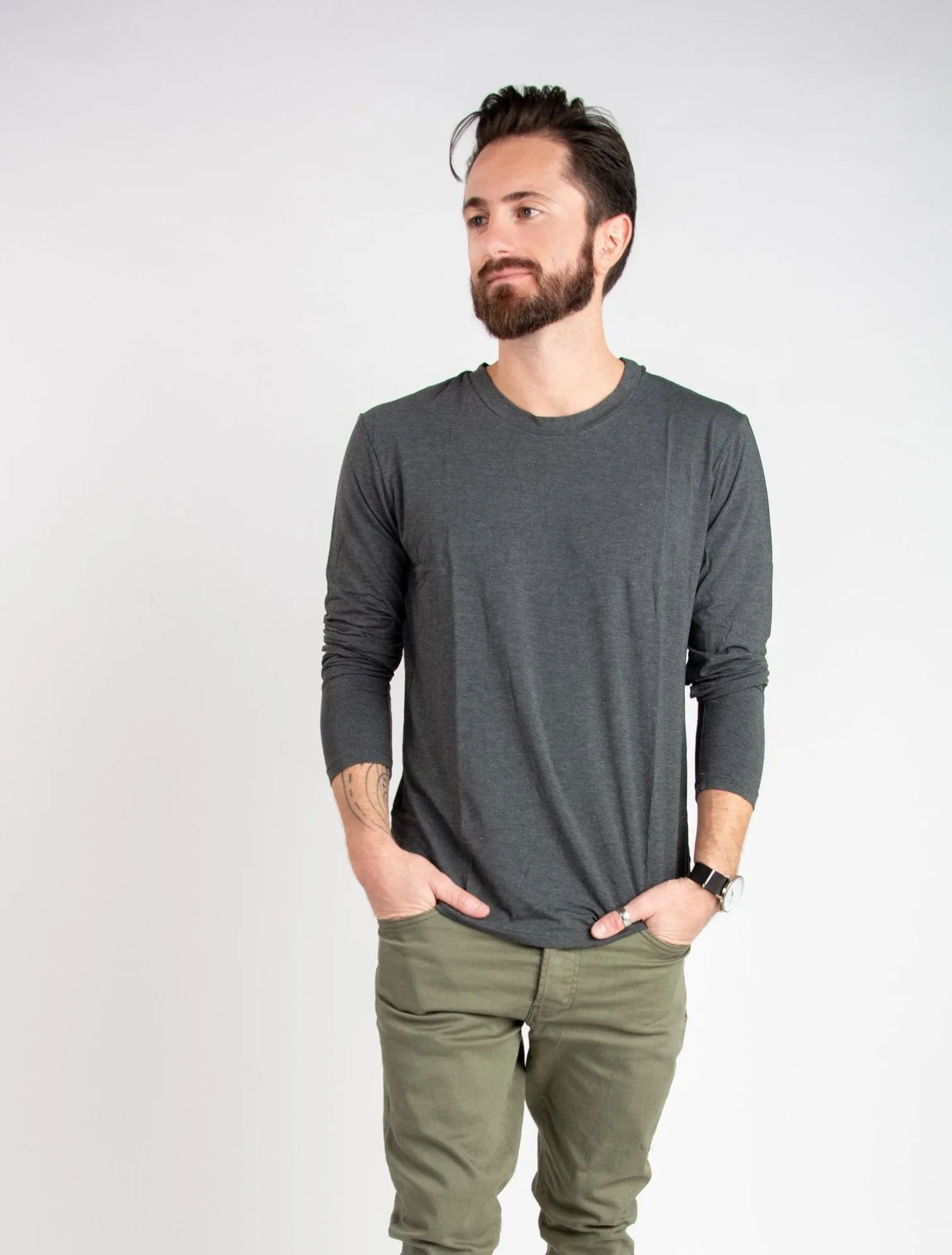 Bamboo Long Sleeve - Grey