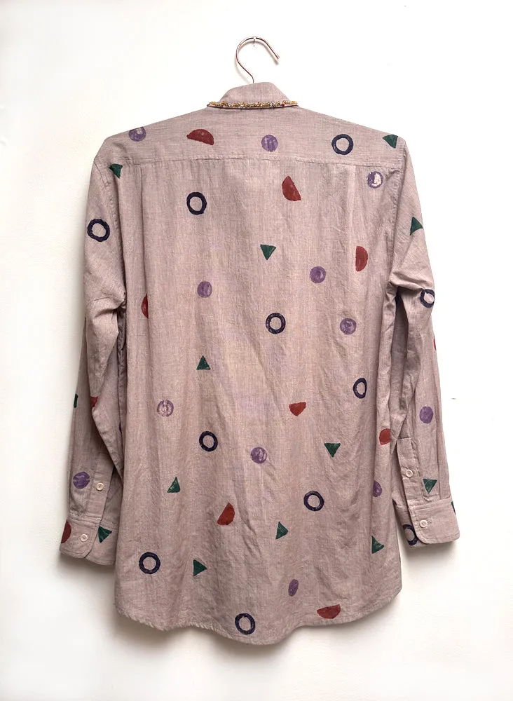 Beaded Page Shirt, Shapes, size XS
