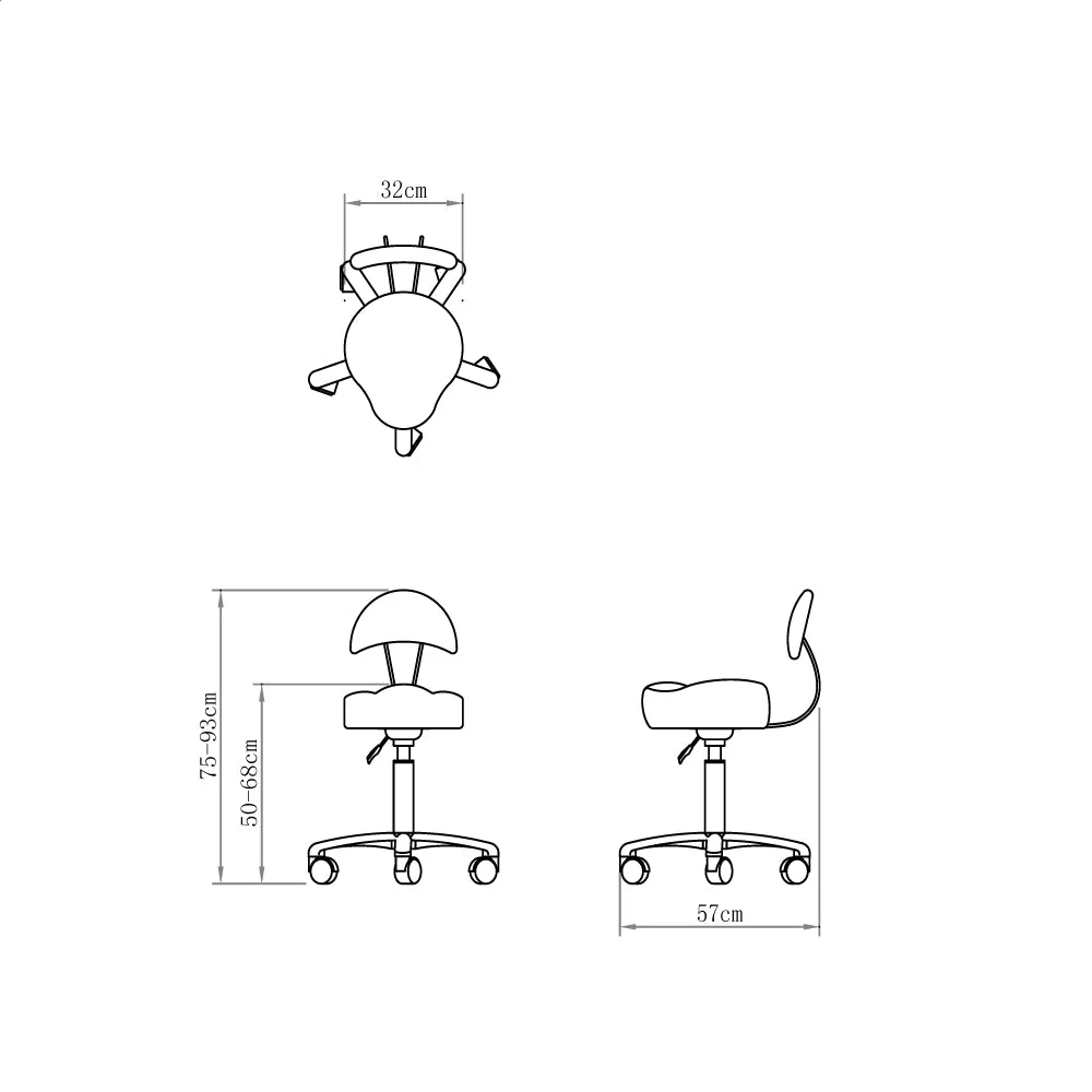 Beauty Salon stool Medusa