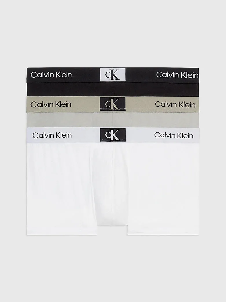 Calvin Klein CK96 MICRO 3 Pack Trunks Mens Multicoloured