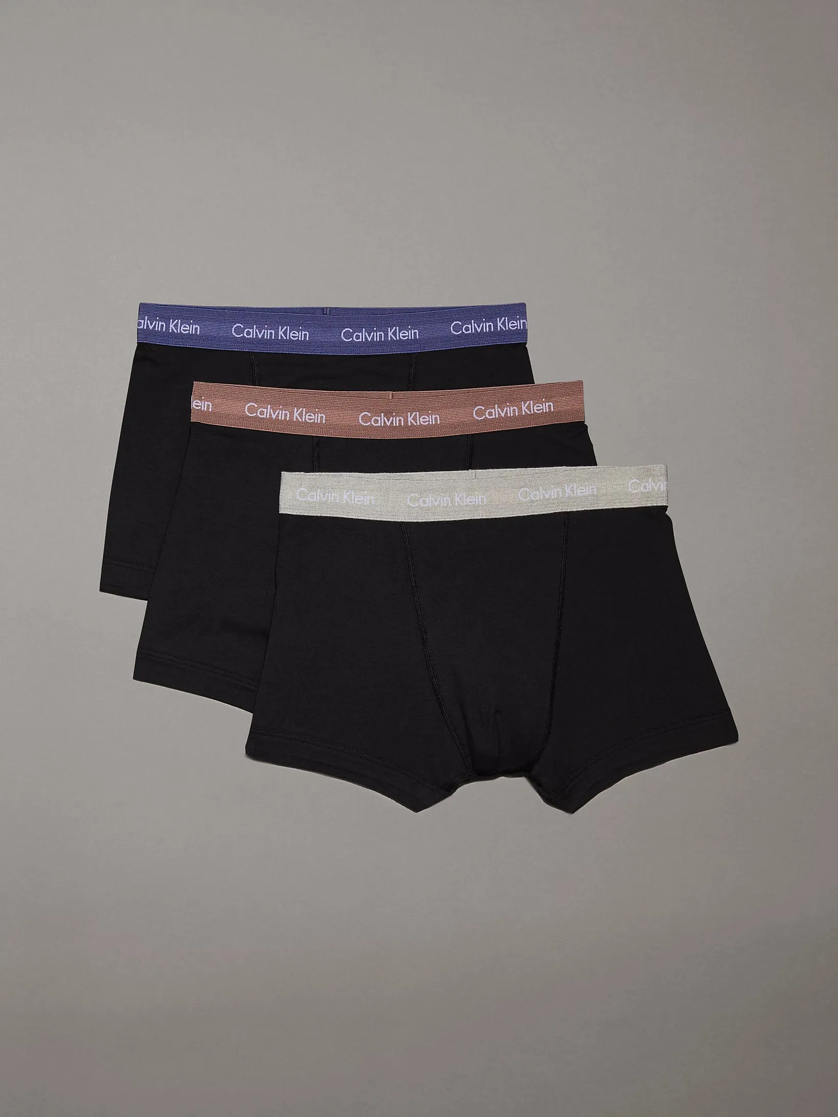 Calvin Klein COTTON STRETCH Mens 3 Pack Trunks Multicoloured