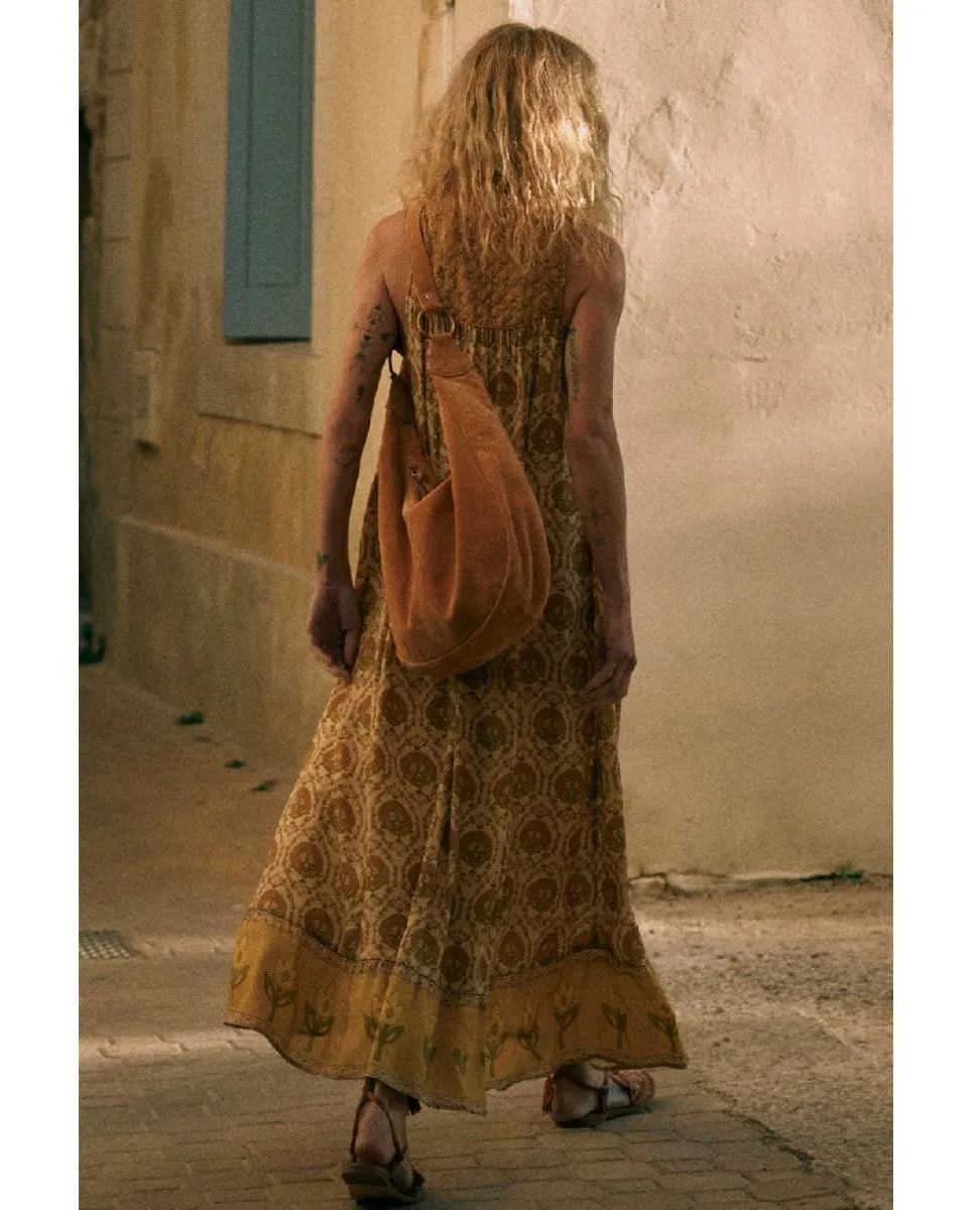 Chateau Maxi Sundress Champagne