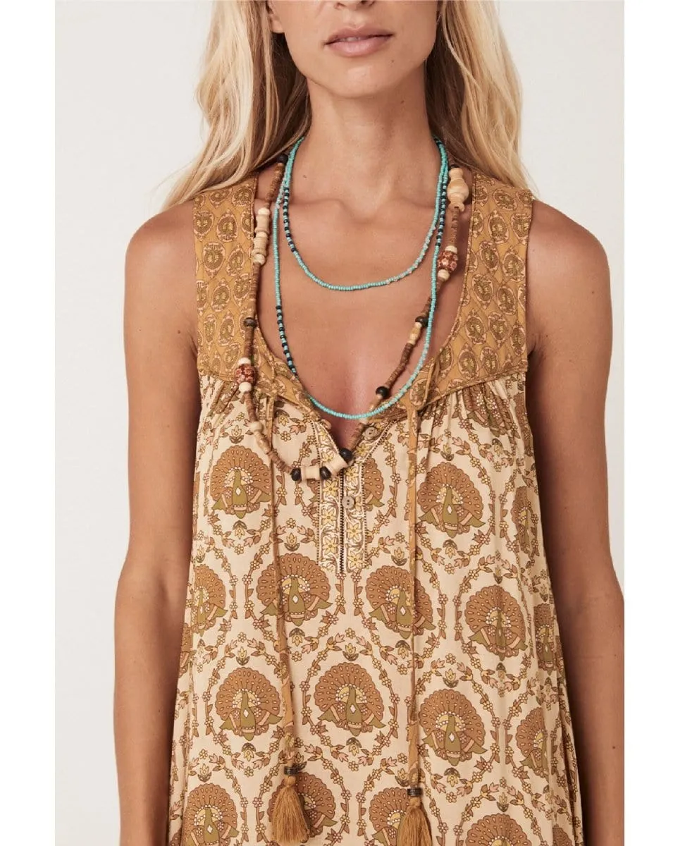 Chateau Maxi Sundress Champagne