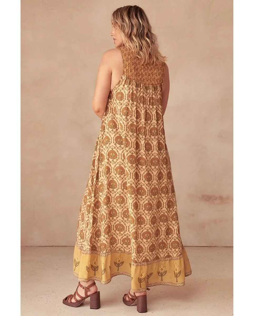 Chateau Maxi Sundress Champagne
