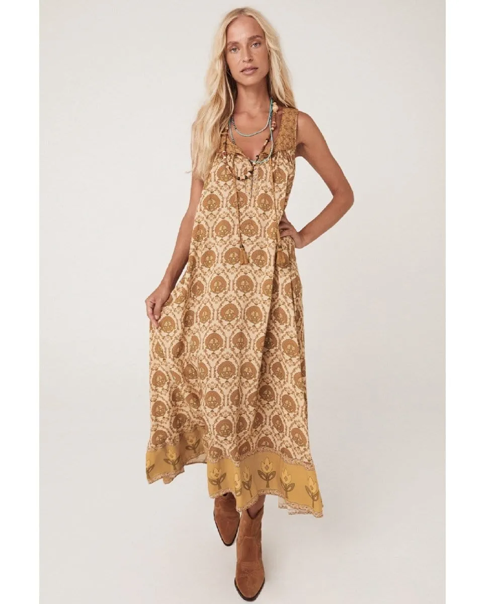 Chateau Maxi Sundress Champagne
