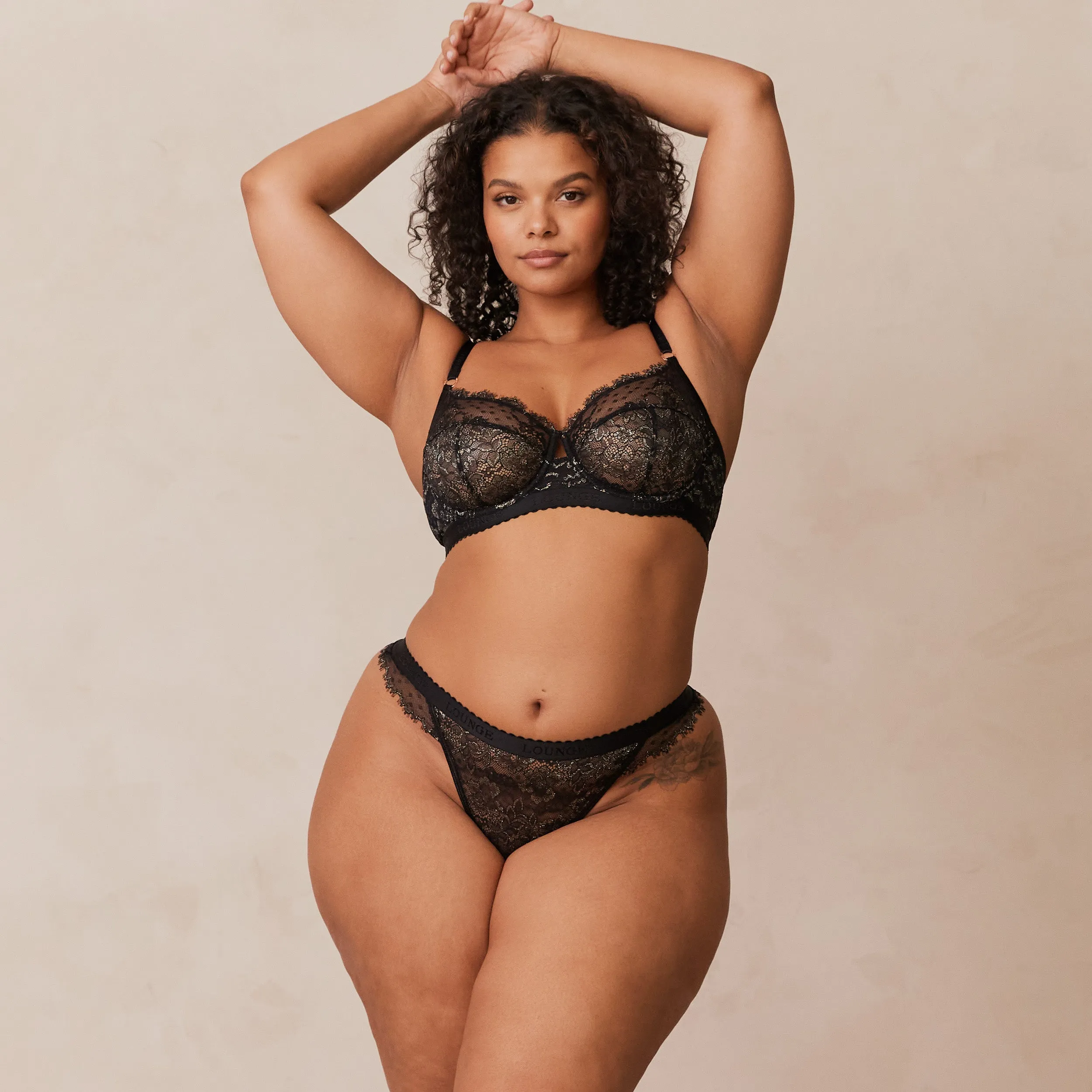 Desire Balcony Bra  - Black