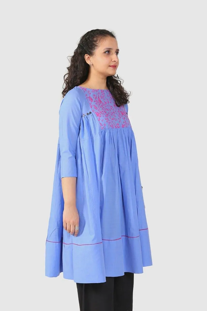Generation - Blue Doodling - Cambric Cotton - 1 Piece