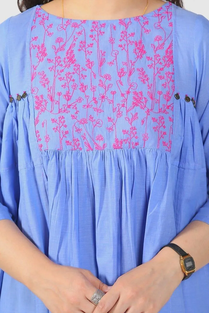 Generation - Blue Doodling - Cambric Cotton - 1 Piece