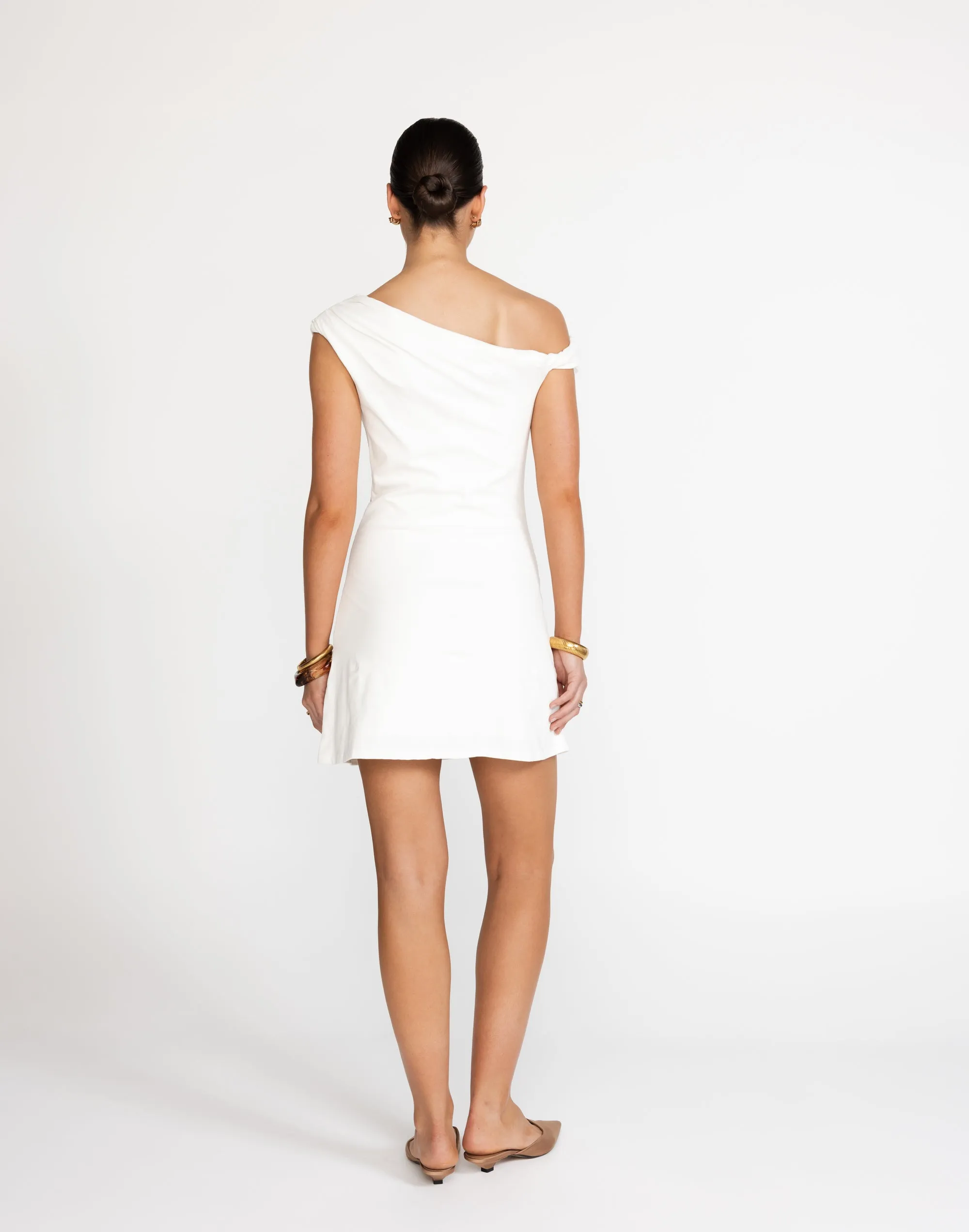 Jessi Mini Dress (White)