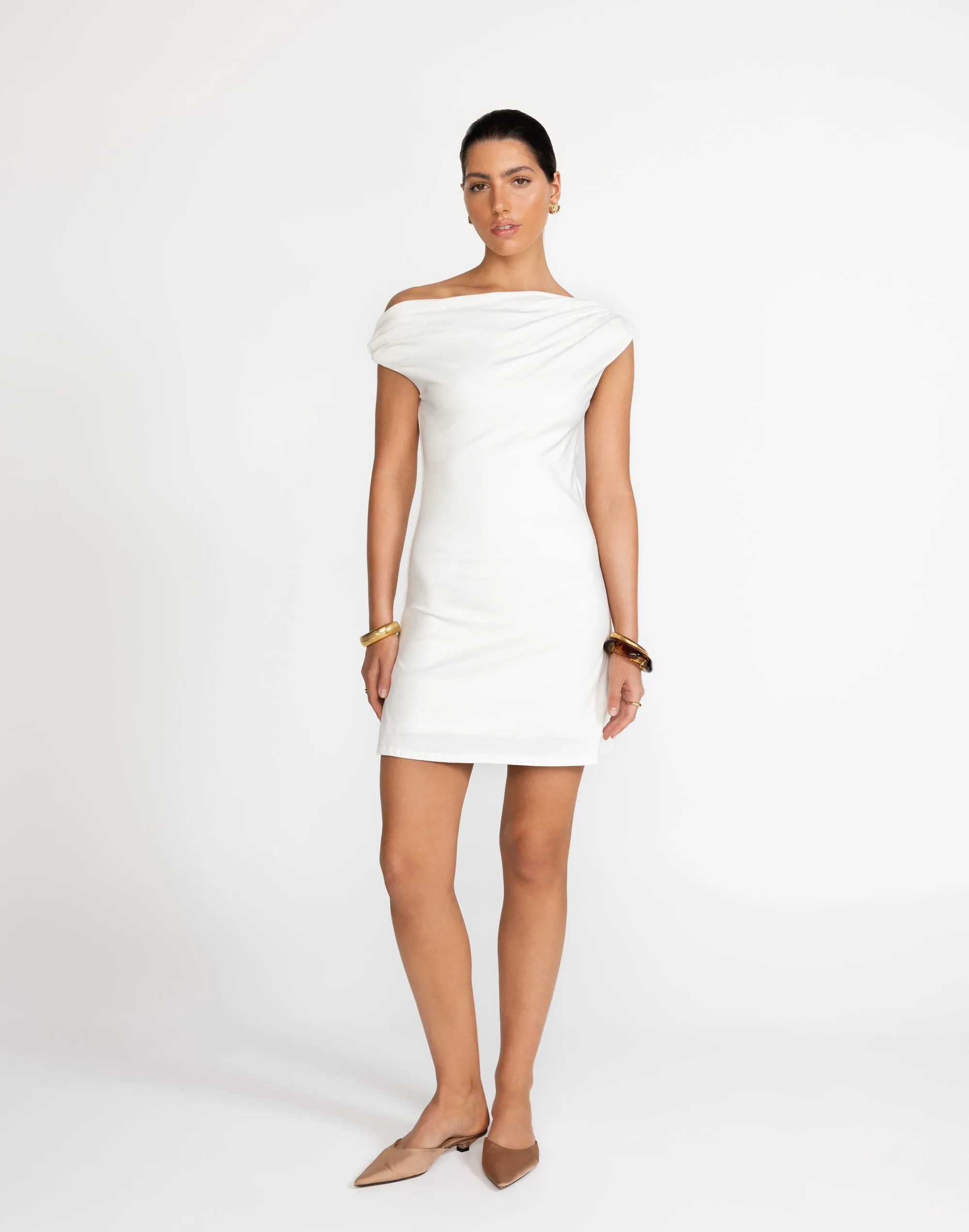 Jessi Mini Dress (White)