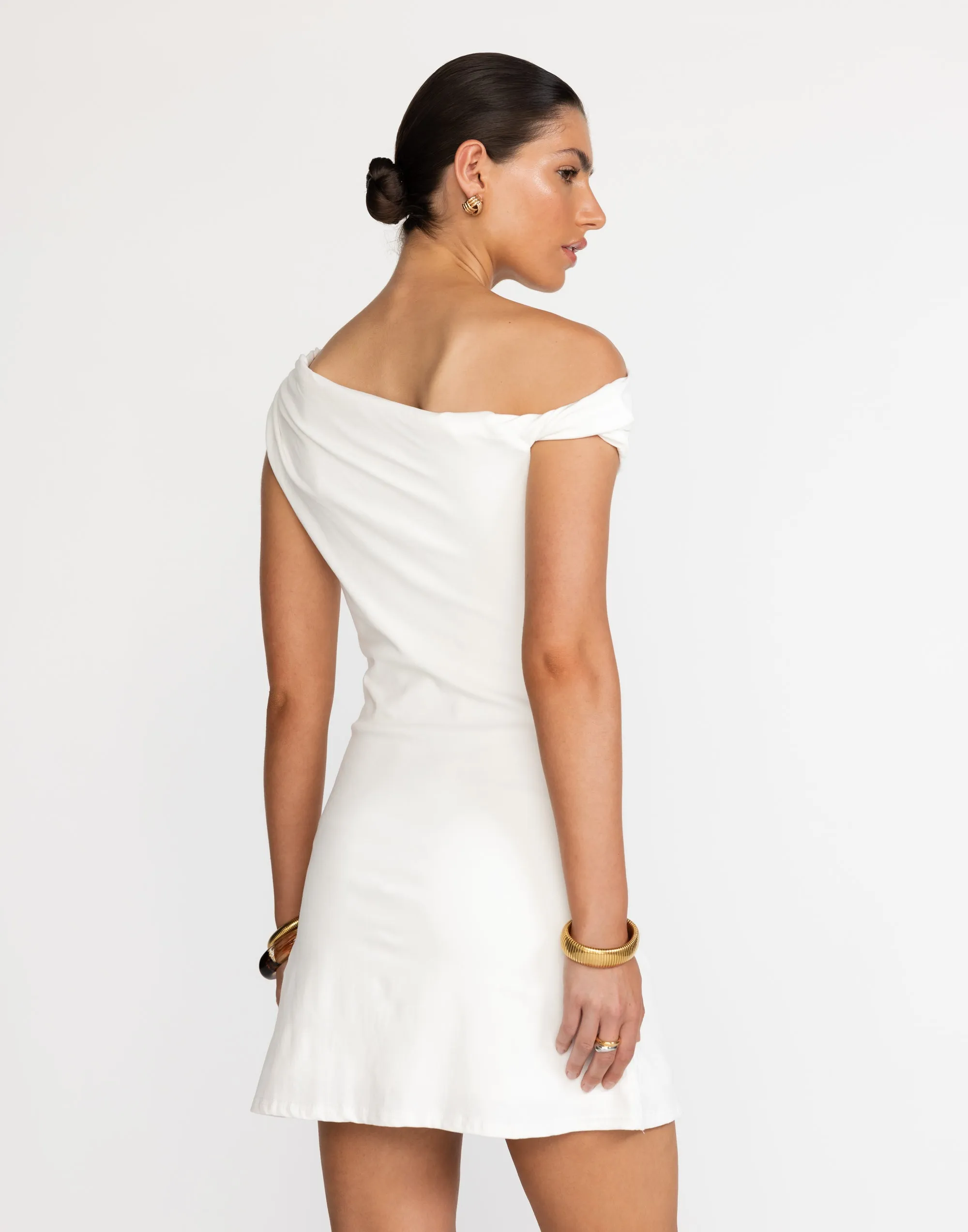 Jessi Mini Dress (White)