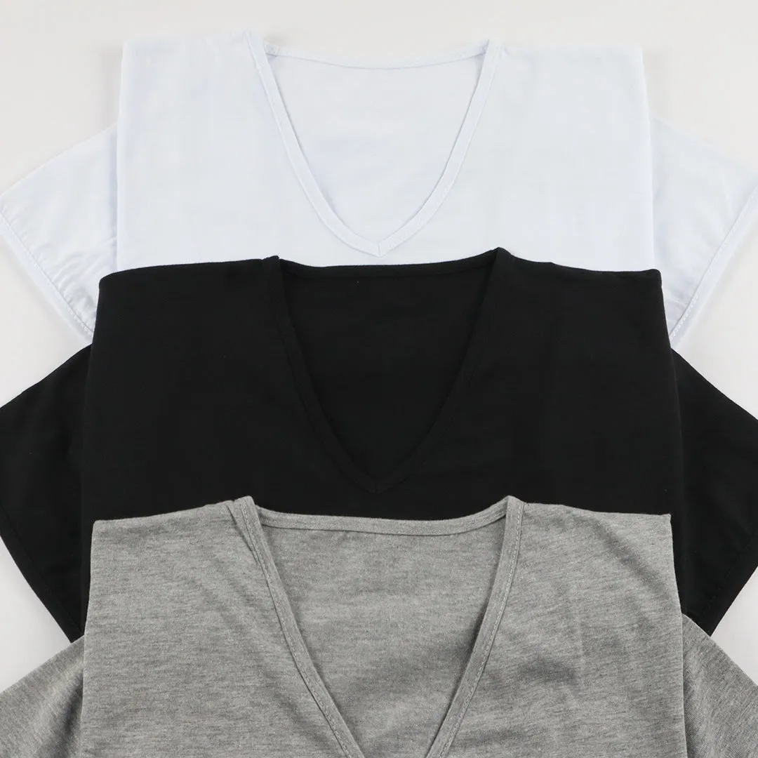 Lot de 6 T-shirts ESPIRO 100% Coton - Col V