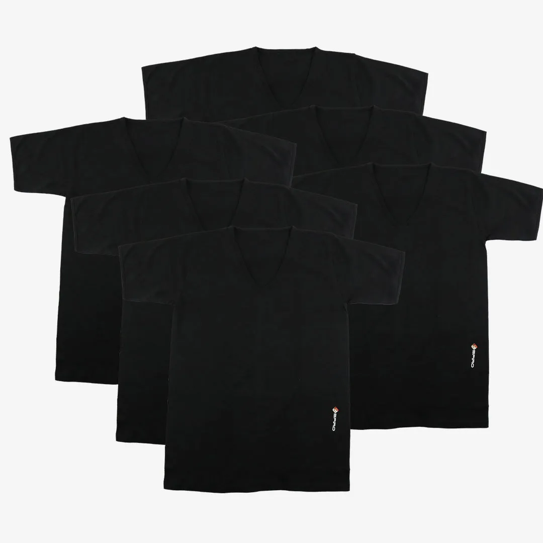 Lot de 6 T-shirts ESPIRO 100% Coton - Col V