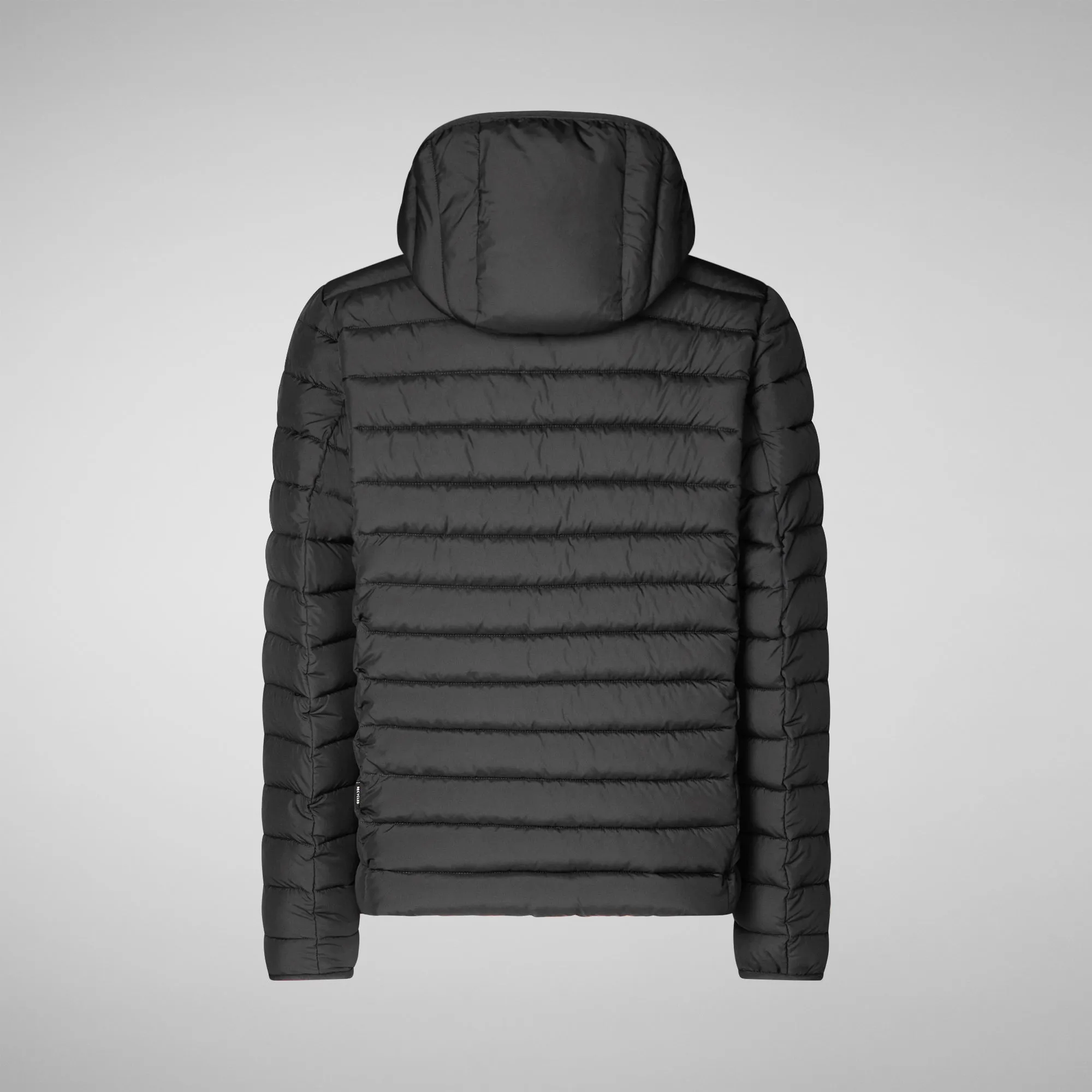 Man's animal free puffer jacket Juncus in black