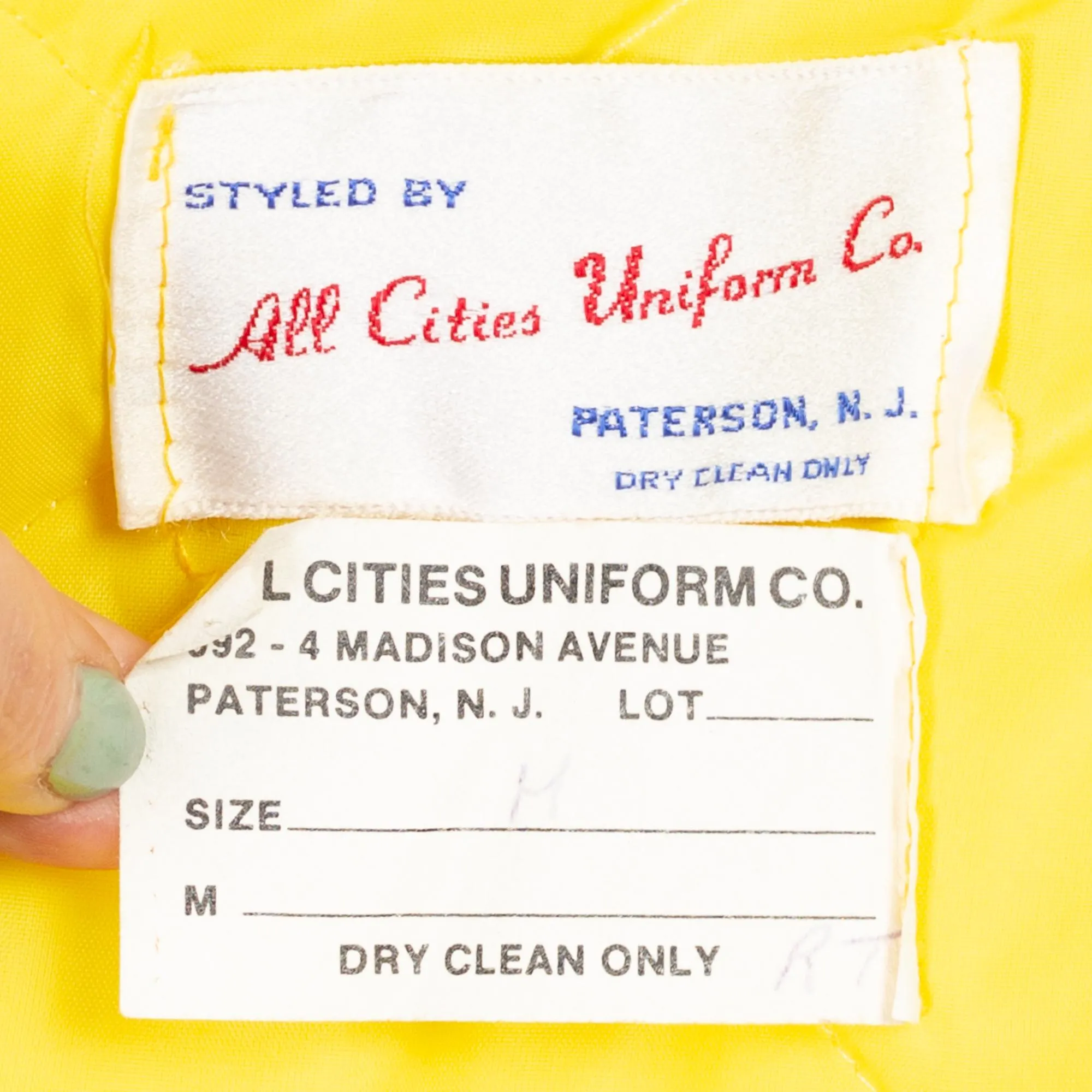 Medium 70s Yellow Fireman Jacket