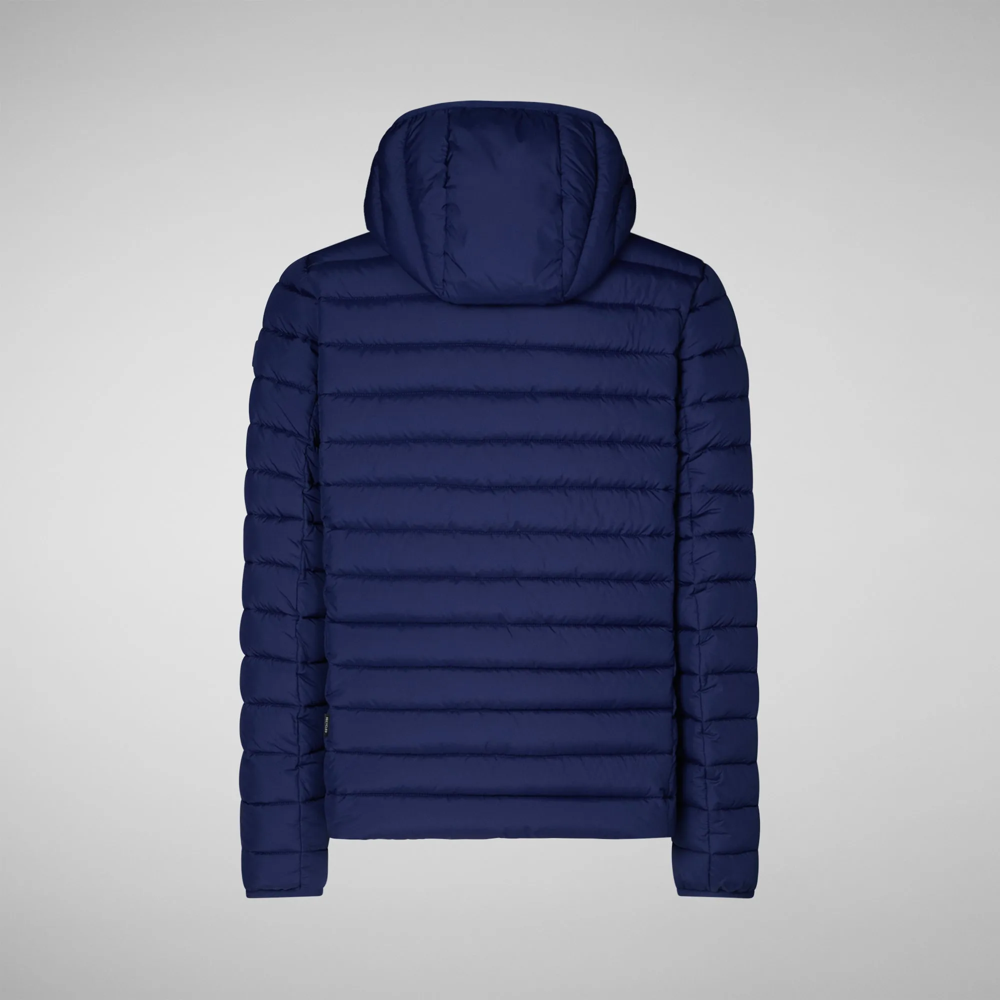 Men's  Hooded Animal free Puffer Jacket Juncus in Eclipse Blue