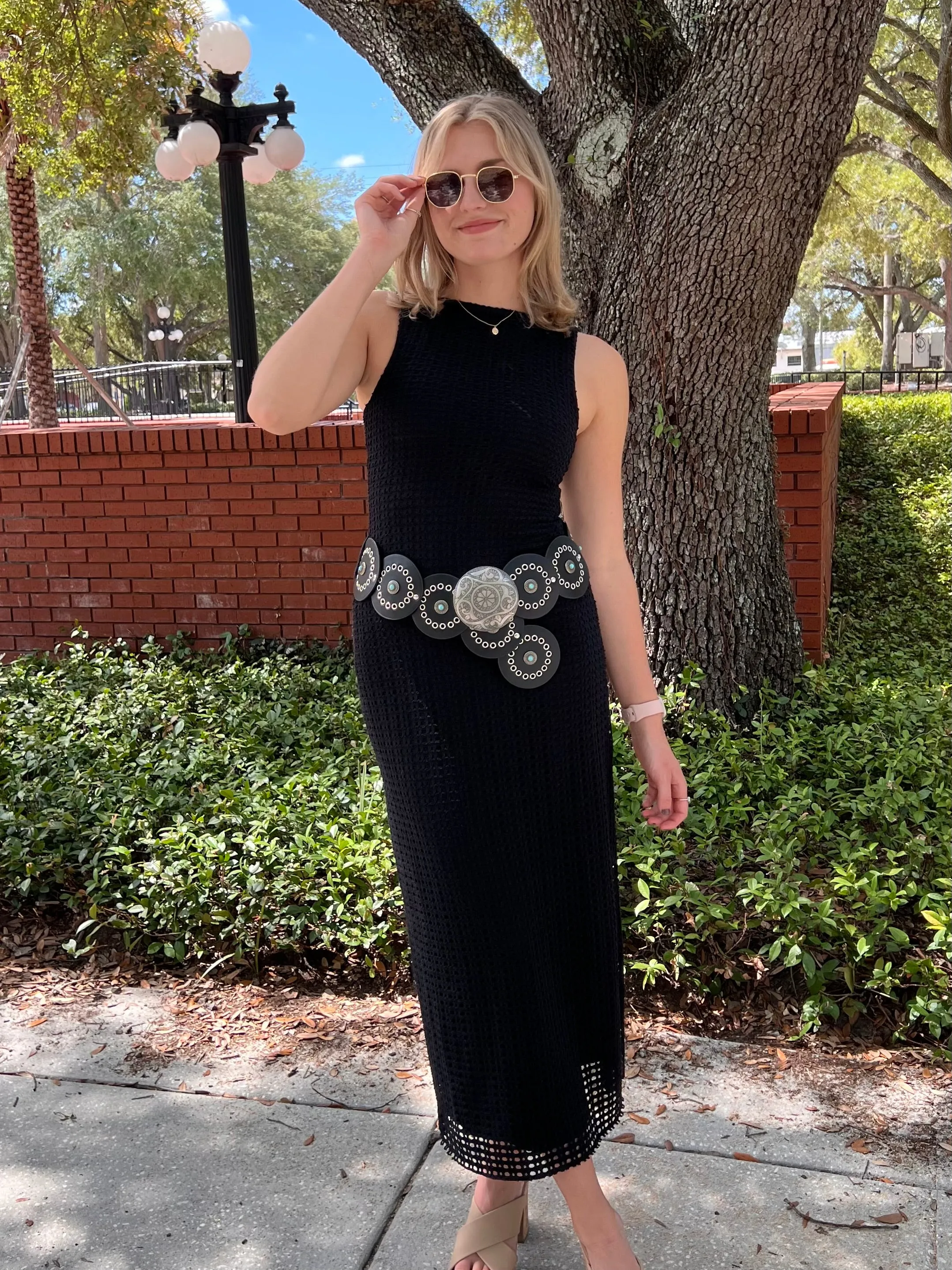 MIA DISC BELT IN BLACK