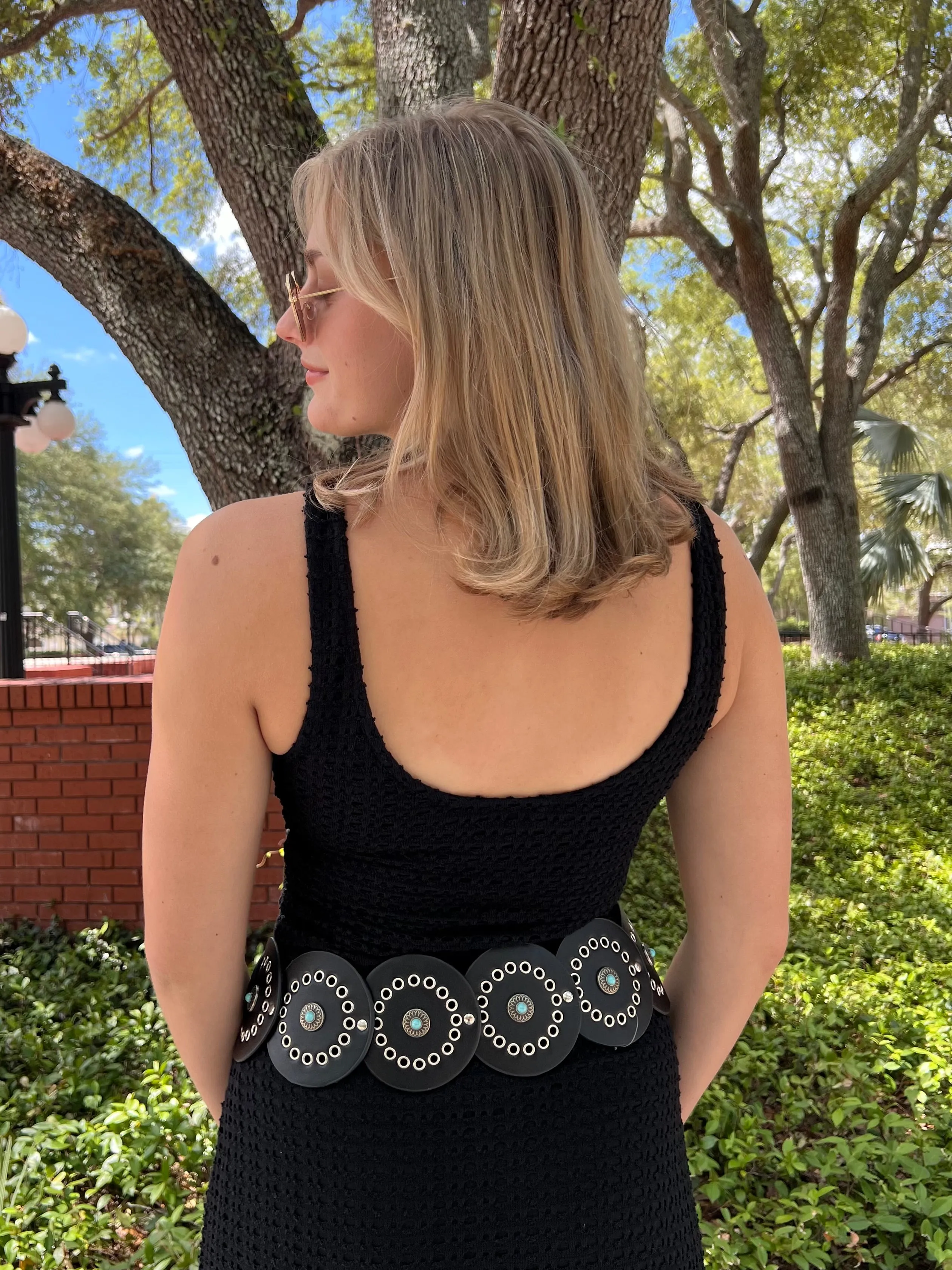 MIA DISC BELT IN BLACK