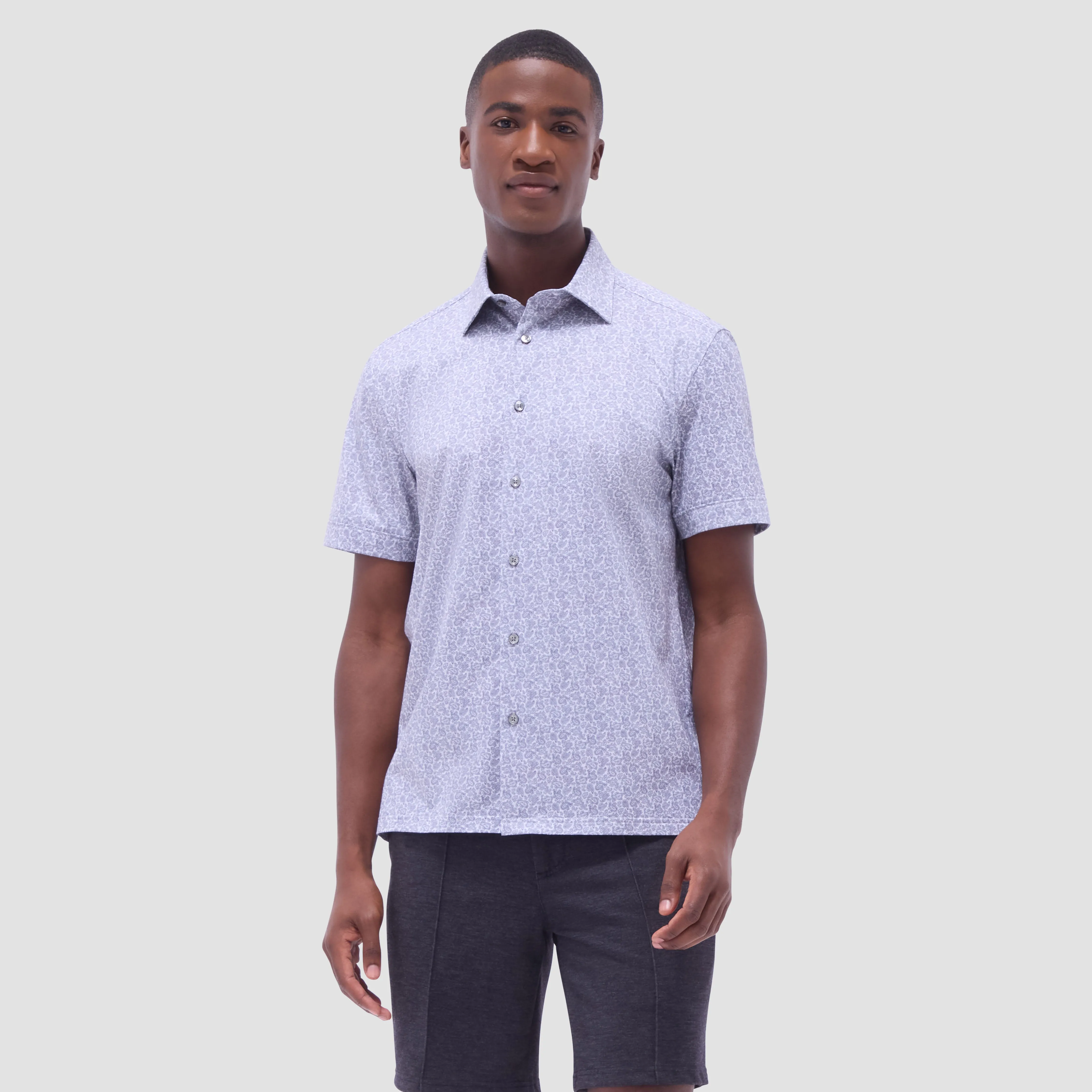 Milo Paisley OoohCotton Short-Sleeve Shirt