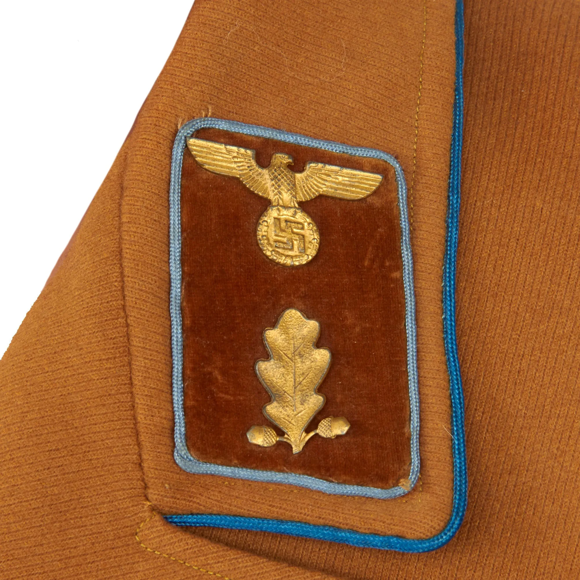 Original German WWII NSDAP Local Group Leader Uniform Tunic With Breeches & Dress Aiguillette - Ortsgruppenleiter