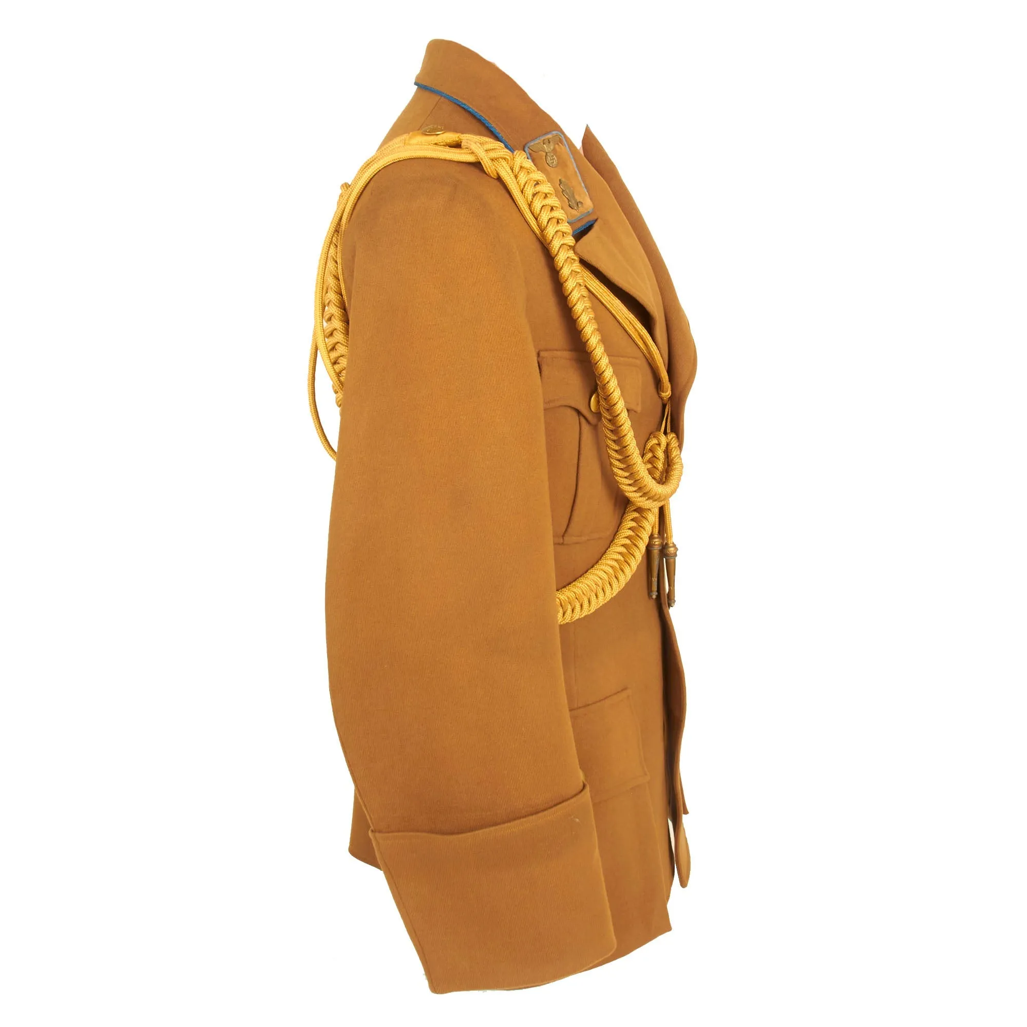 Original German WWII NSDAP Local Group Leader Uniform Tunic With Breeches & Dress Aiguillette - Ortsgruppenleiter