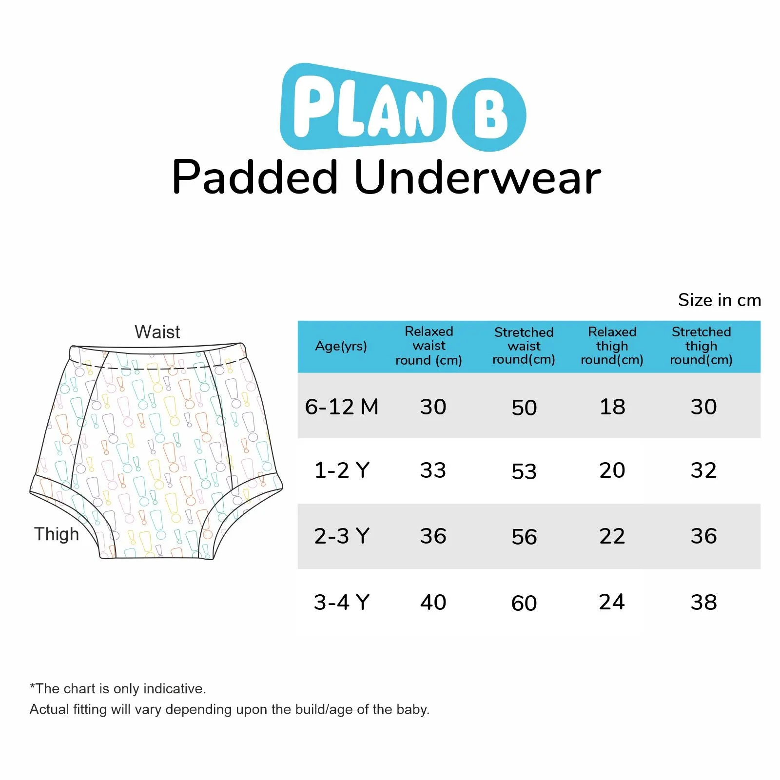 Padded Underwear for Potty Training - 2pack - Underwater