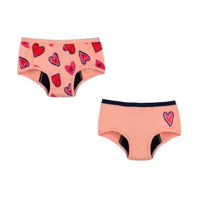 Peach 2-Pack Reusable Spotting Panty (Light Flow)
