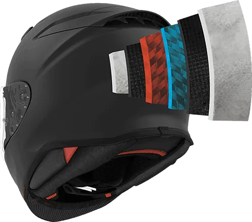 Shoei RF-1400 Scanner Helmet - TC-5 Matte Black/White - Size XL - USED / OPEN BOX