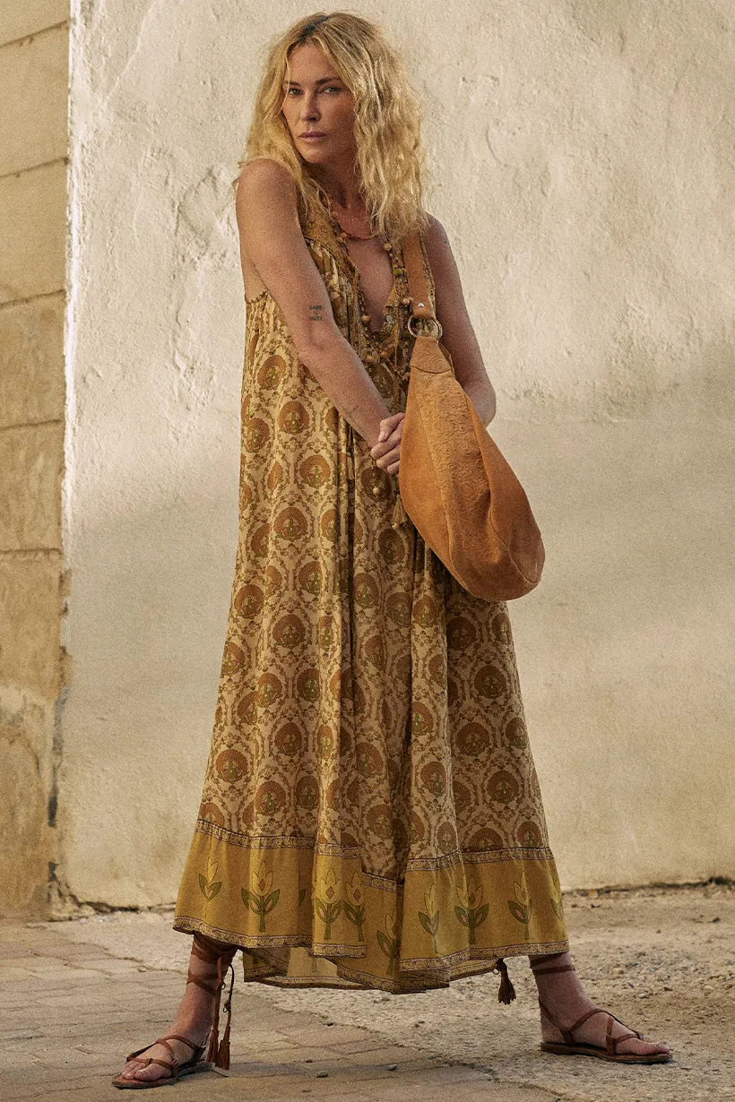 Spell - Chateau Maxi Sundress - Champagne