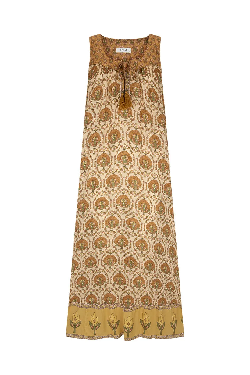 Spell - Chateau Maxi Sundress - Champagne