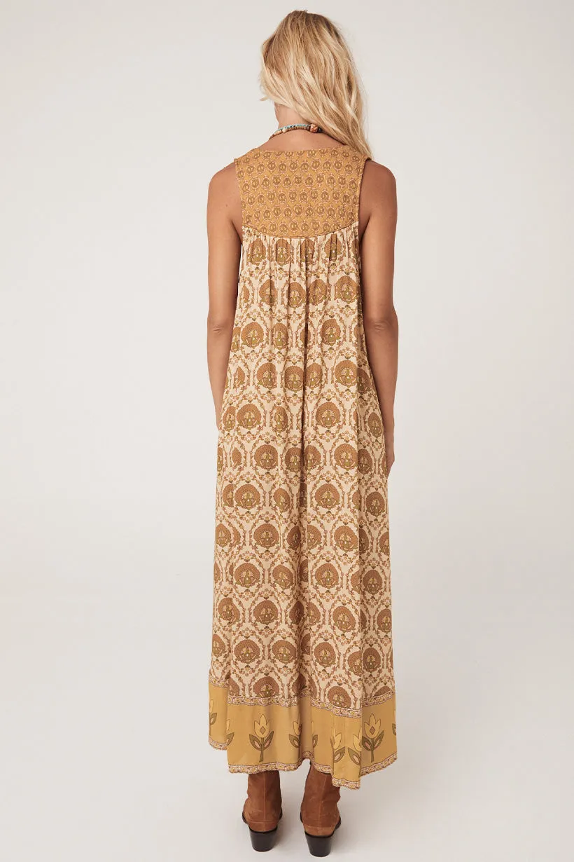 Spell - Chateau Maxi Sundress - Champagne