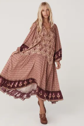 Spell Château Boho Gown - Grape