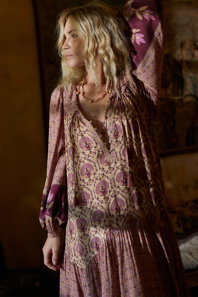 Spell Château Boho Gown - Grape