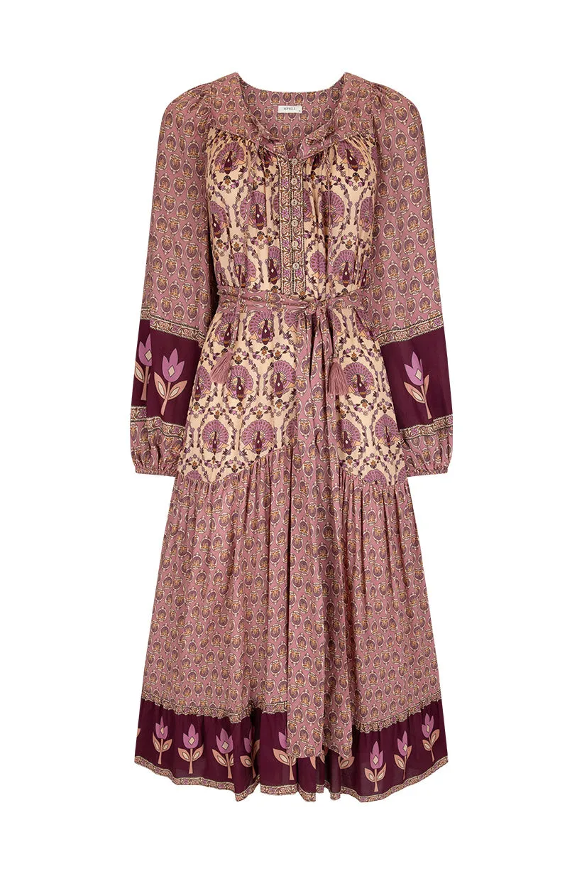 Spell Château Boho Gown - Grape