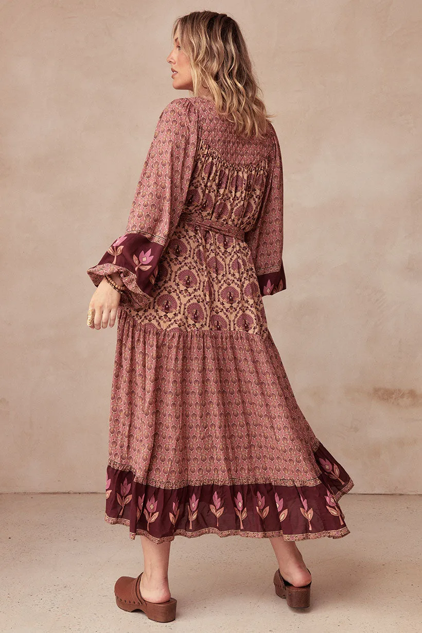 Spell Château Boho Gown - Grape