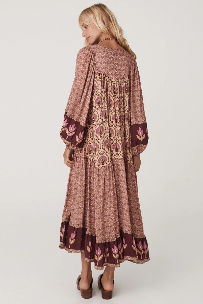 Spell Château Boho Gown - Grape