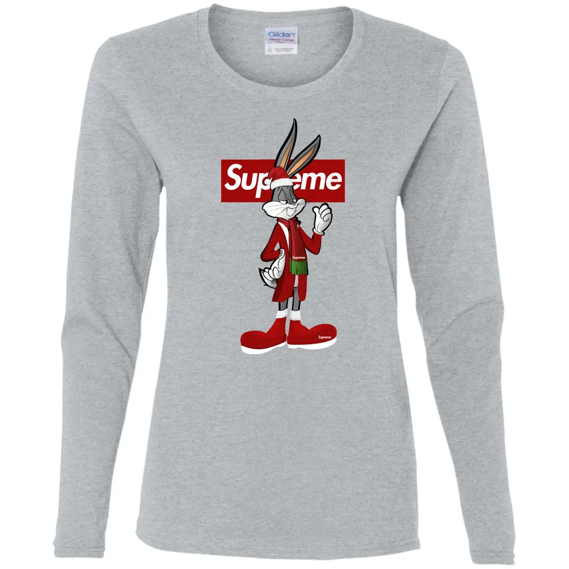 Supreme Rabbit Party T-shirt Women Long Sleeve Shirt