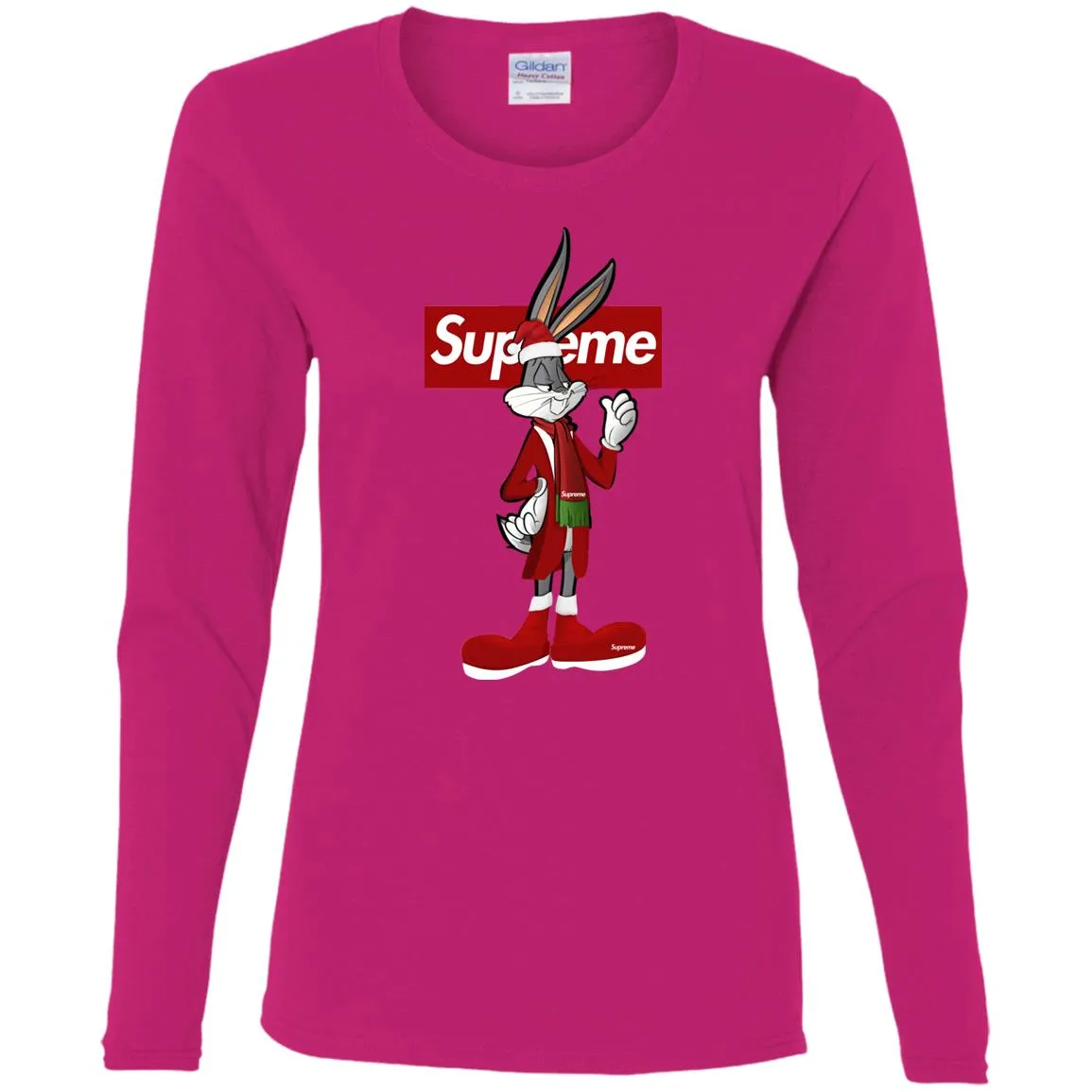 Supreme Rabbit Party T-shirt Women Long Sleeve Shirt