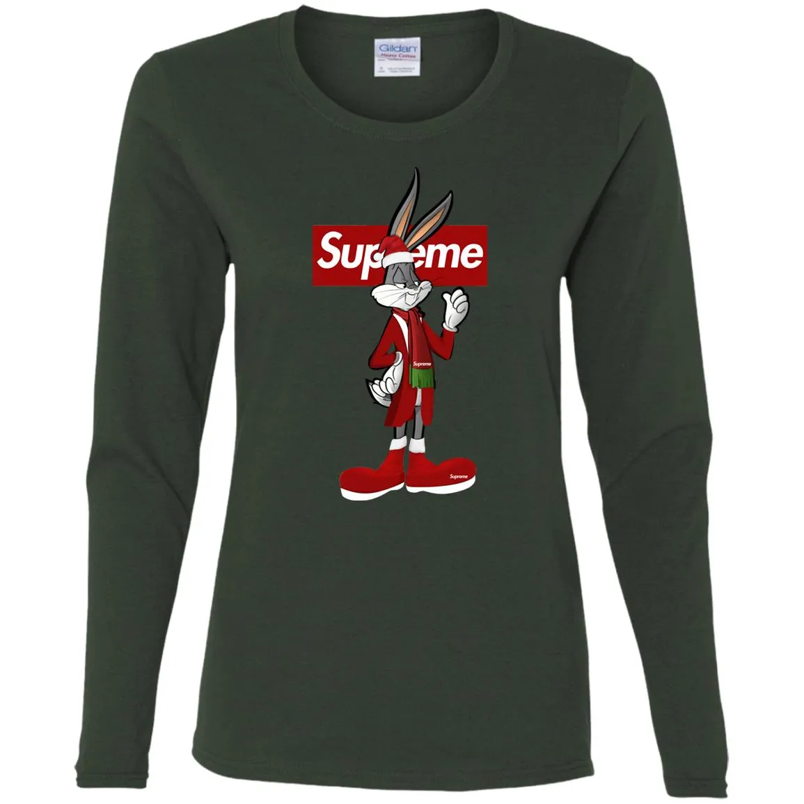 Supreme Rabbit Party T-shirt Women Long Sleeve Shirt
